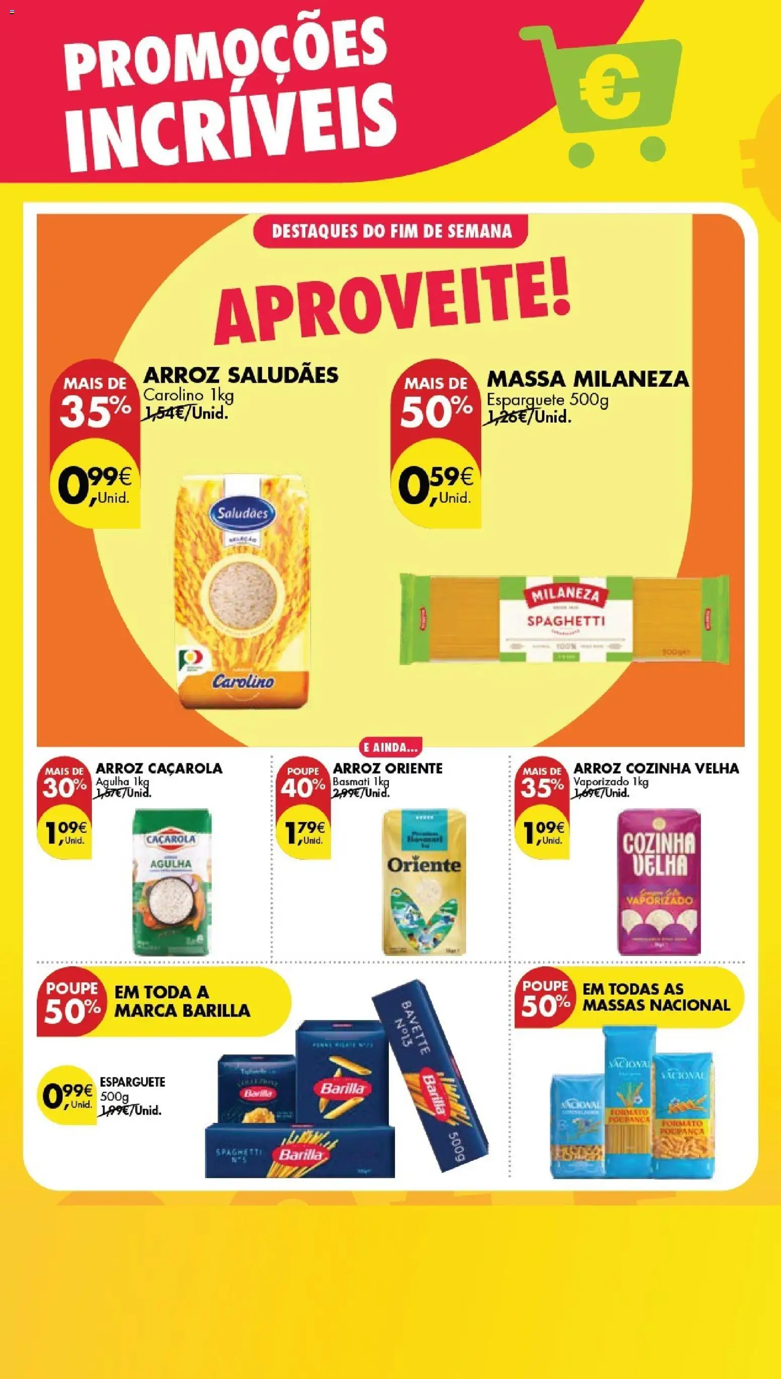 Pingo Doce Poupe este Fim de Semana │ válido de 01.05.2026 | Página: 2 | Produtos: Milaneza, Arroz, Massa, Massa milaneza