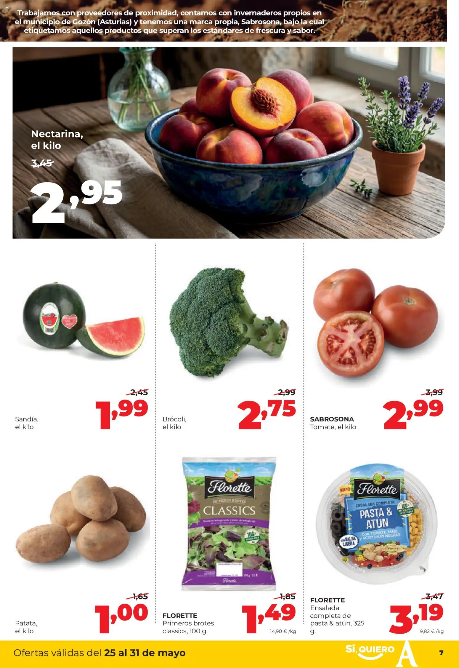 Alimerka folleto Castilla y León │ válido desde el 25.05.2026 | Página: 7 | Productos: Pasta, Ensalada