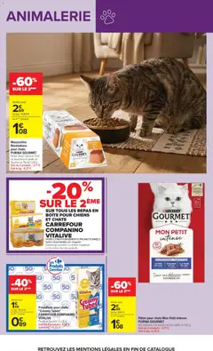 Carrefour - Prévisualisation de Pâtée pour chats Mon Petit intense PURINA GOURMET, Aux poissons, à la viande ou à la volaille, 6 x 50 g. valide à partir de 24/08/2026 | Page: 55 | Produits: Truite, Thon, Saumon, Gelée
