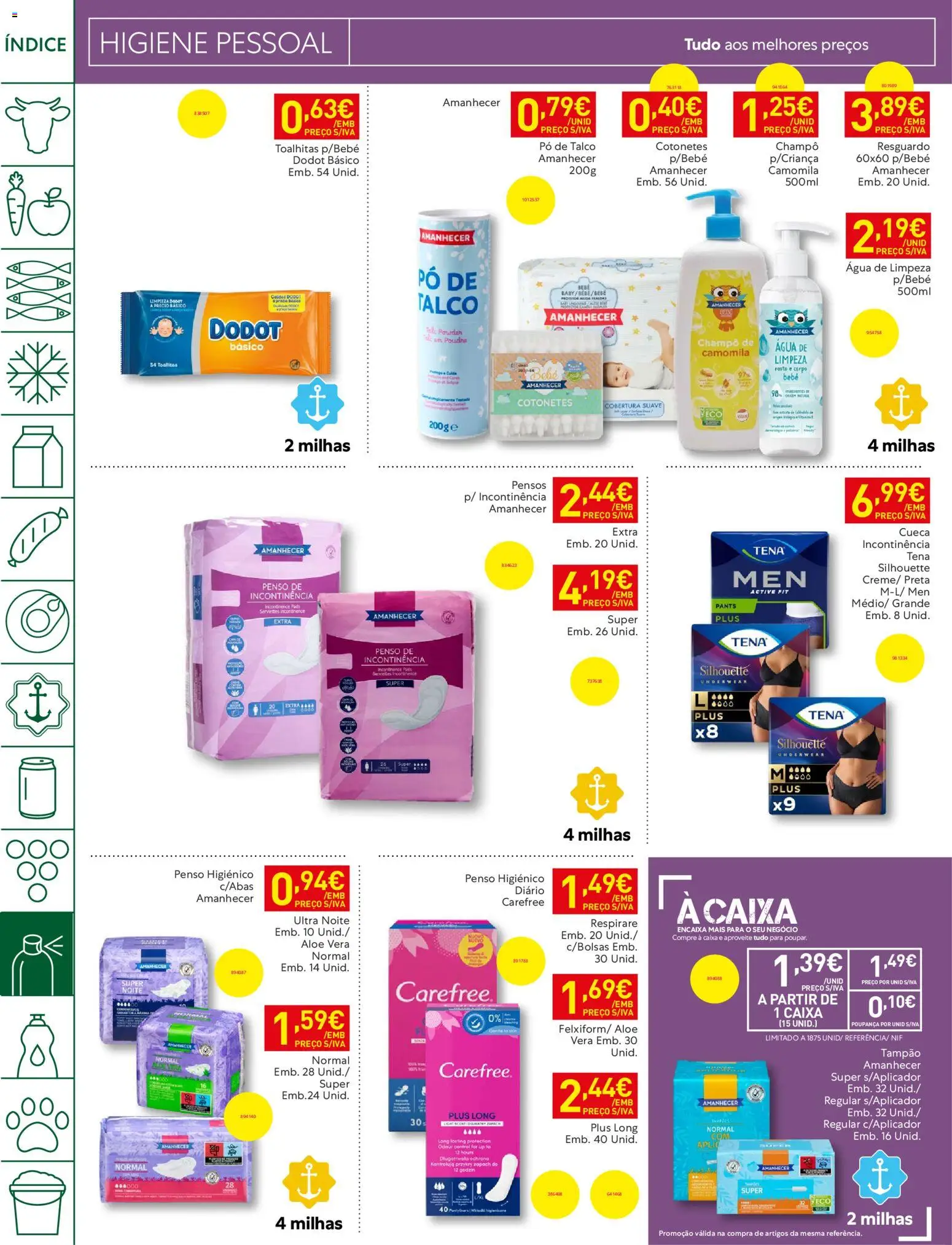 Recheio folheto │ válido de 20/10/2026 | Página: 34 | Produtos: Agua, Champô, Pó, Cotonetes