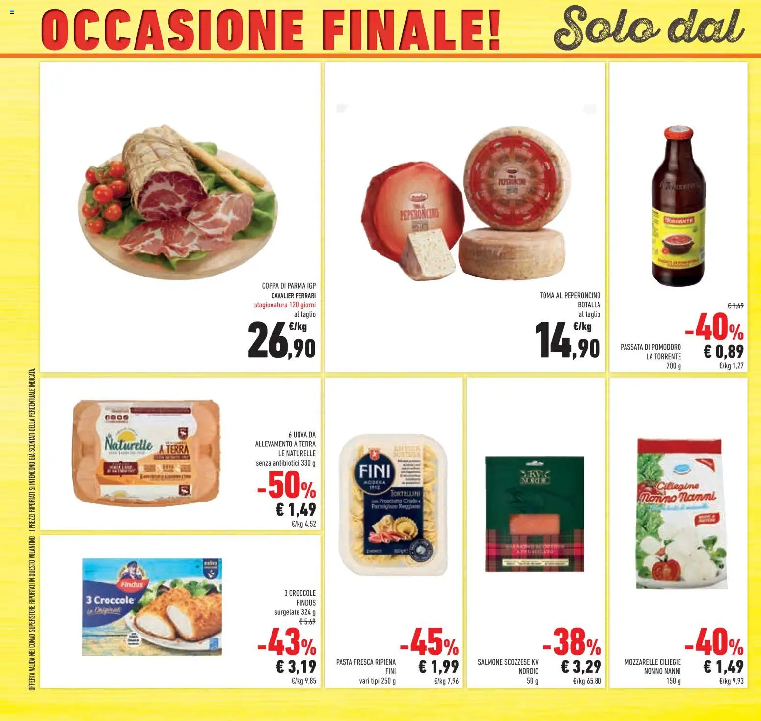 Volantino Conad del 26/08/2026 | Pagina: 44 | Prodotti: Pomodoro, Taglio, Pasta, Terra