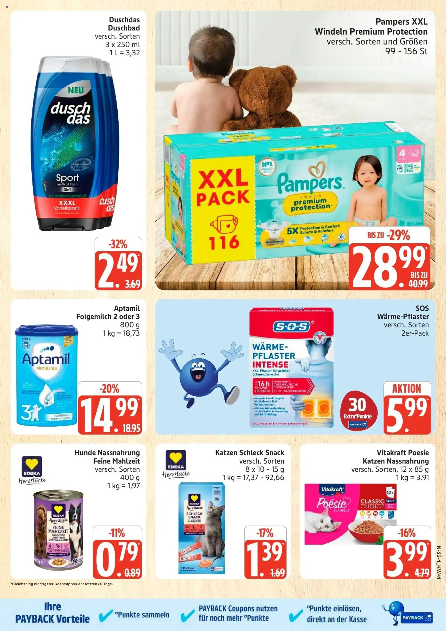 Marktkauf Prospekt Buxtehude (ab 05.10.2026) » Angebote online | Seite: 23 | Produkte: Pampers, Duschdas, Nudeln