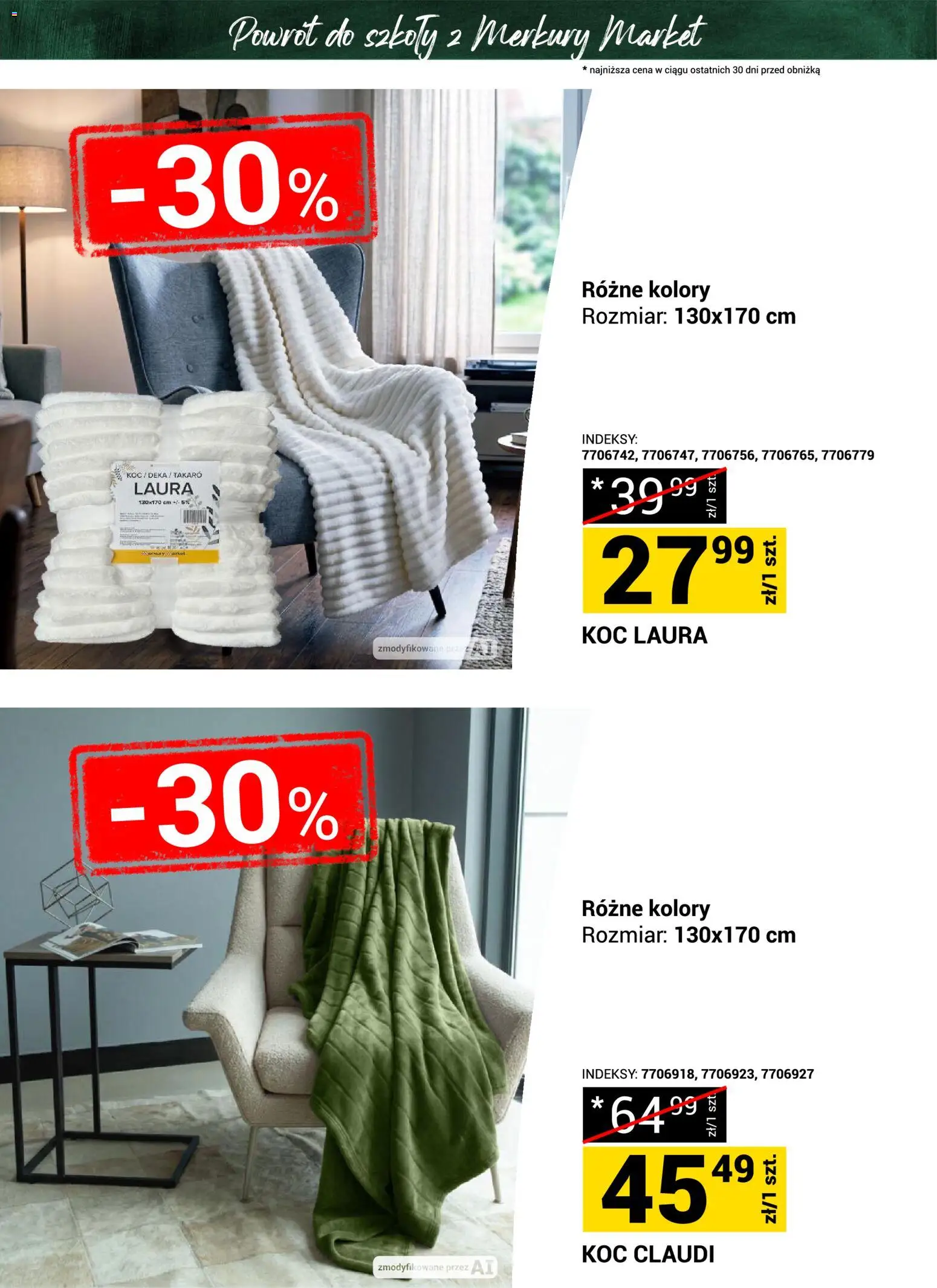 Merkury Market gazetka - Powrót do szkoły od 22.08.2026 | Strona: 7 | Produkty: Koc
