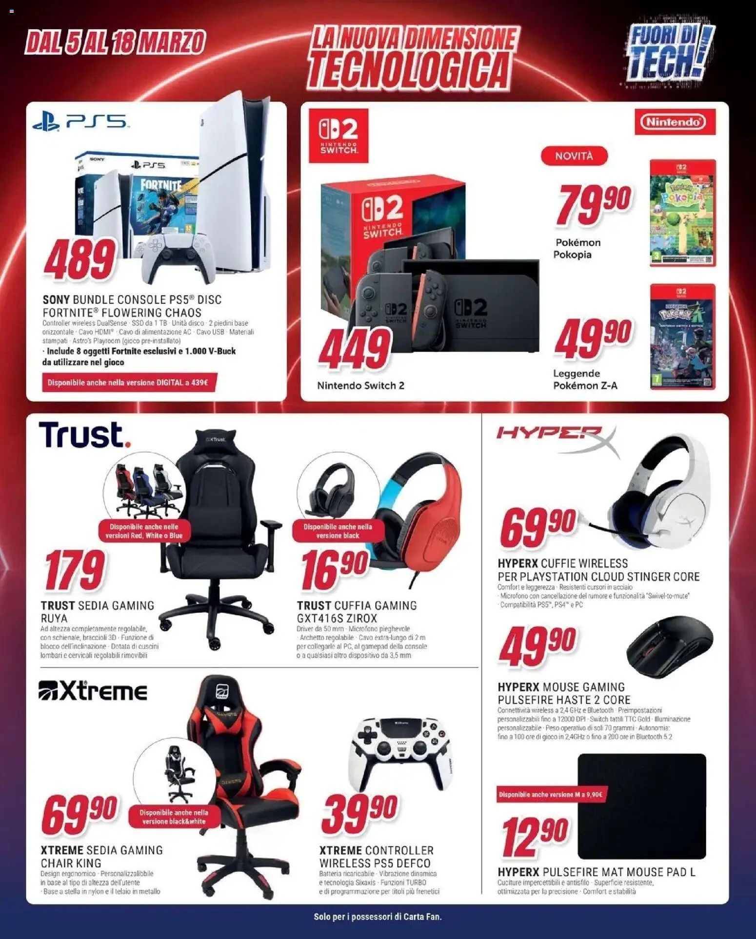 Volantino Trony del 04.03.2026 | Pagina: 32 | Prodotti: Cavo, Gioco, USB, Batteria