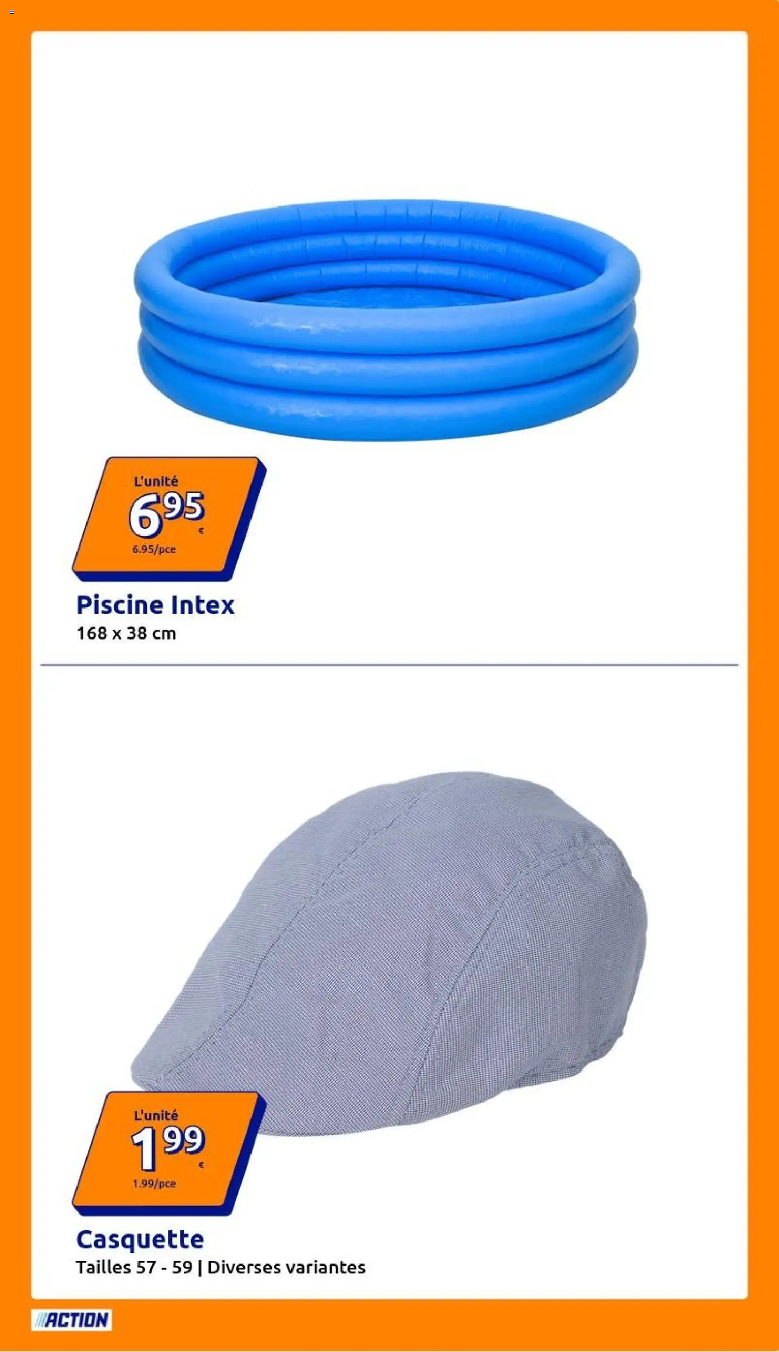 {H1} | Page: 23 | Produits: Piscine intex, Casquette