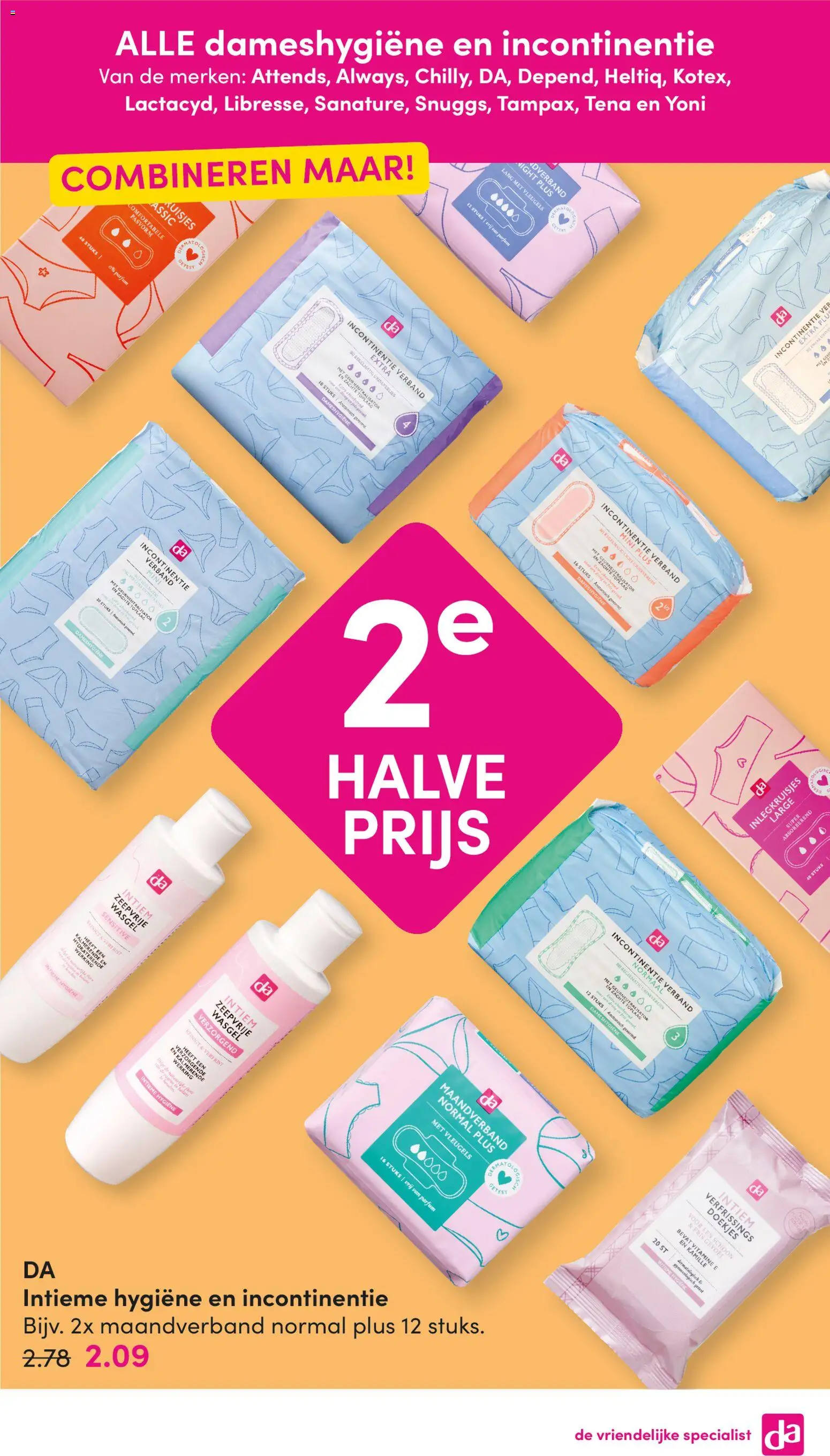 {H1} | Pagina: 15 | Producten: Doekjes, Inlegkruisjes, Parfum, Intieme hygiëne