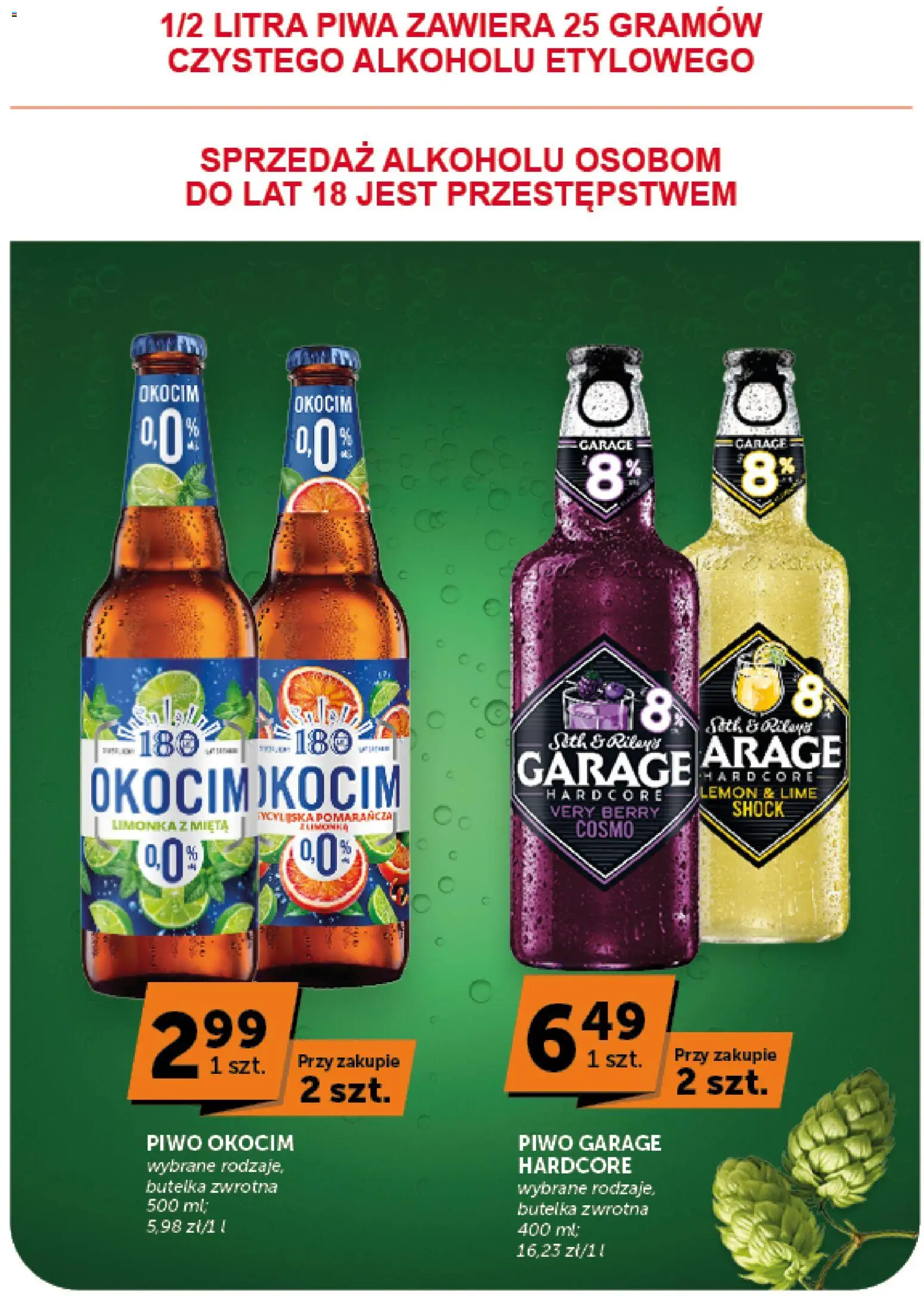 ABC gazetka od 13.08.2026 | Strona: 19 | Produkty: Limonka, Piwo Garage, Mięta, Piwo