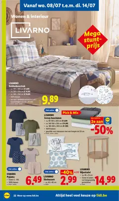 ESMARA Pyjama, Pyjama, maten S - XXL, 100% katoen. - Voorbeeld van een folder van Lidl, geldig van 06/07/2026 | Pagina: 22 | Producten: Désodorisant, Pyjama