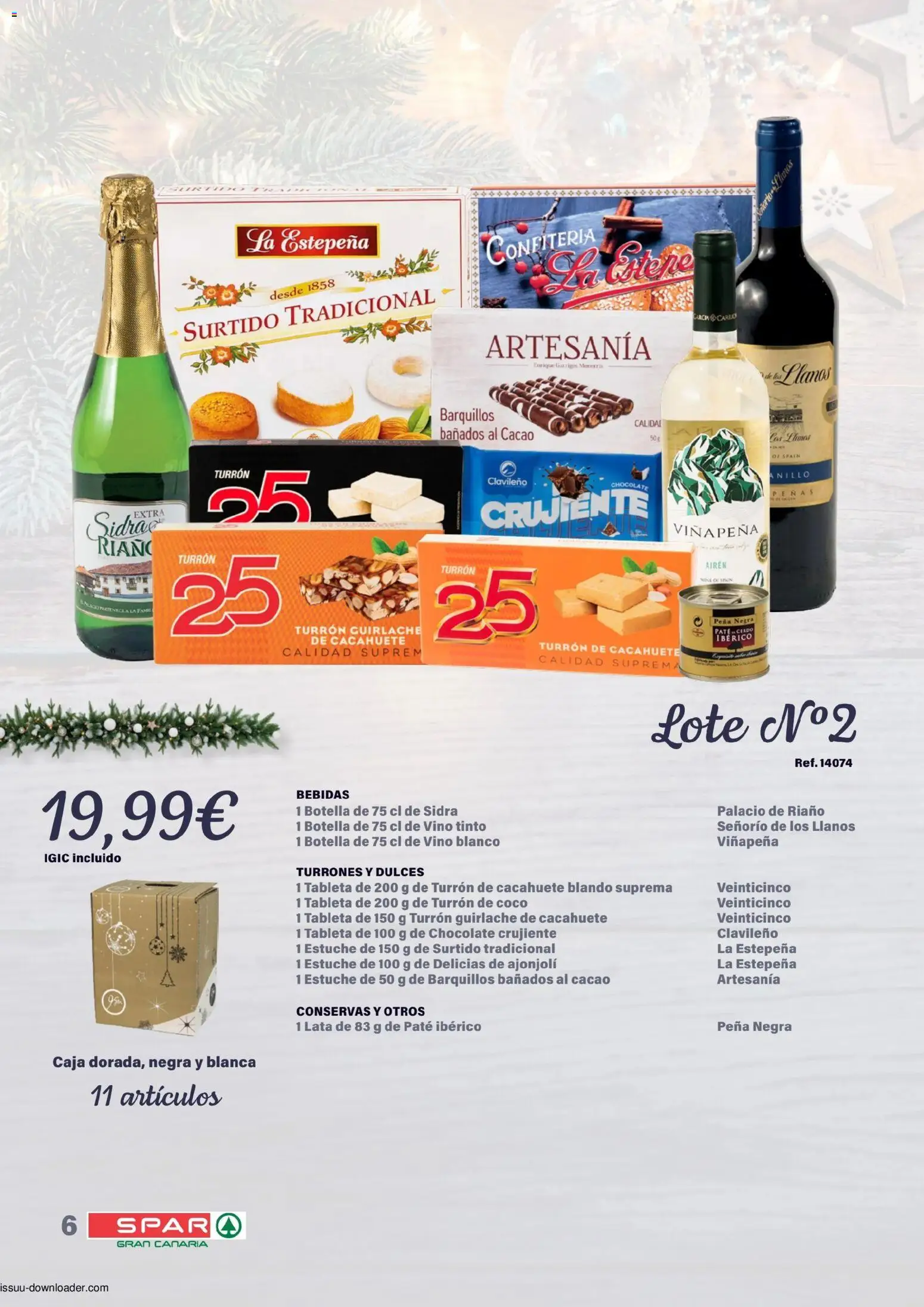 Spar Cestas y Lotes │ válido desde el 30/10/2026 | Página: 6 | Productos: Vino tinto, Barquillos, Vino blanco, Bebidas