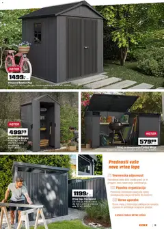 OBI katalog akcije – veljaven od 01.04.2026 | Stran: 15 | Izdelki: Orodje, Vrtna hiška, Zaboj, Vrata