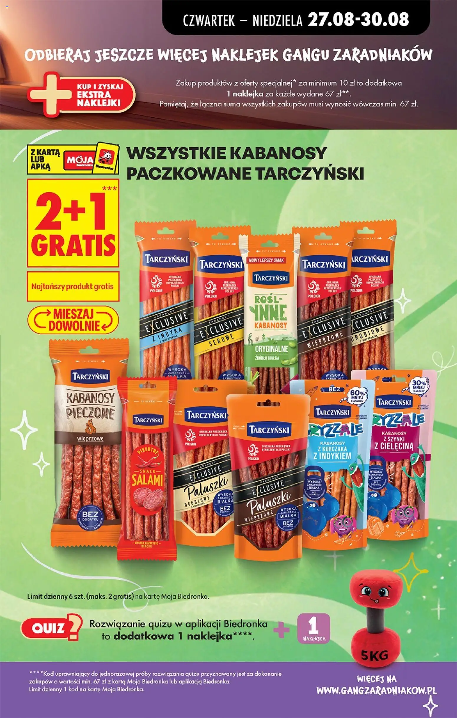 Biedronka gazetka od czwartku od 27.08.2026 | Strona: 51 | Produkty: Kabanosy, Kabanos, Paluszki, Salami