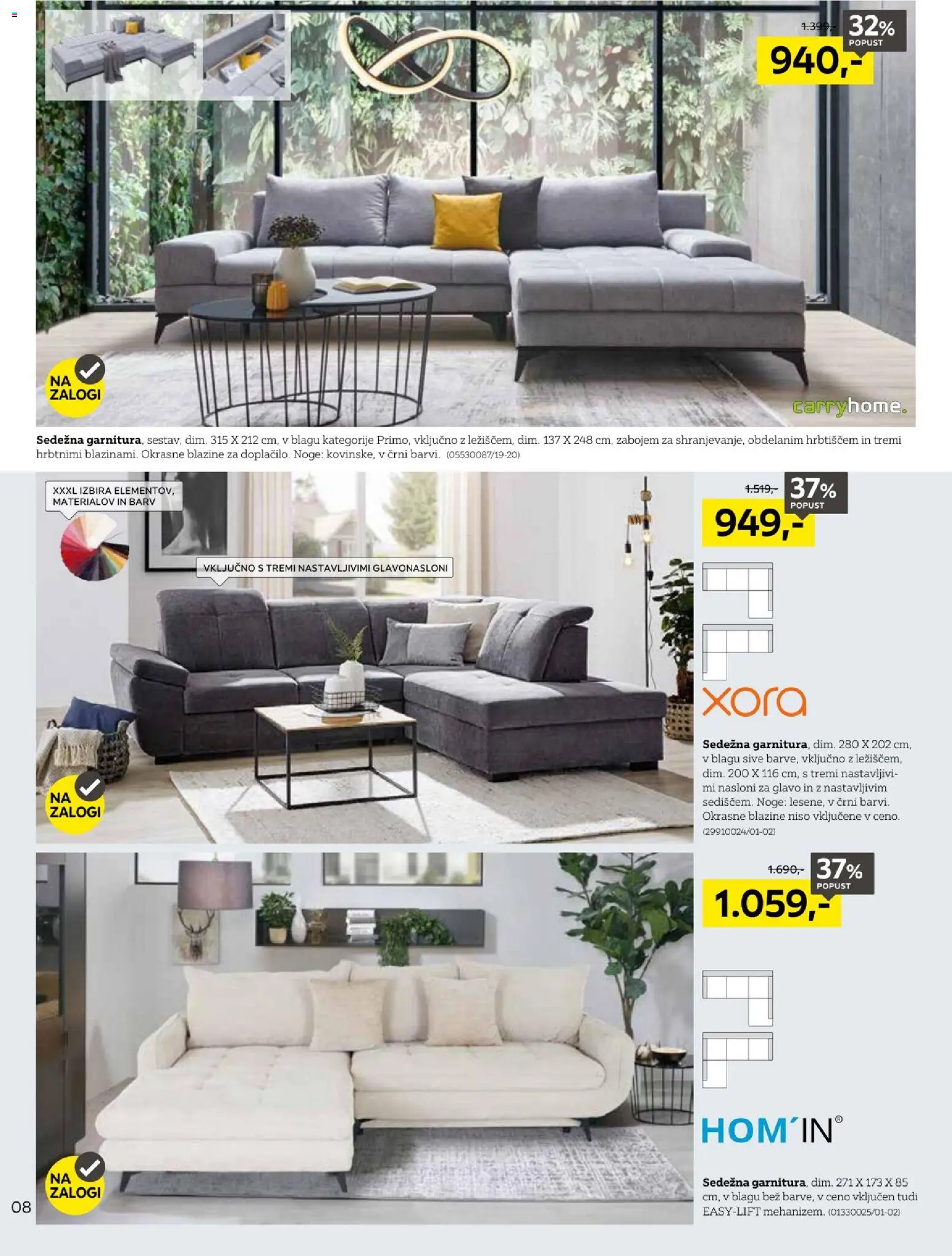 Novi XXXL Lesnina katalog ponudbe – veljaven od 18.08.2026 | Stran: 8