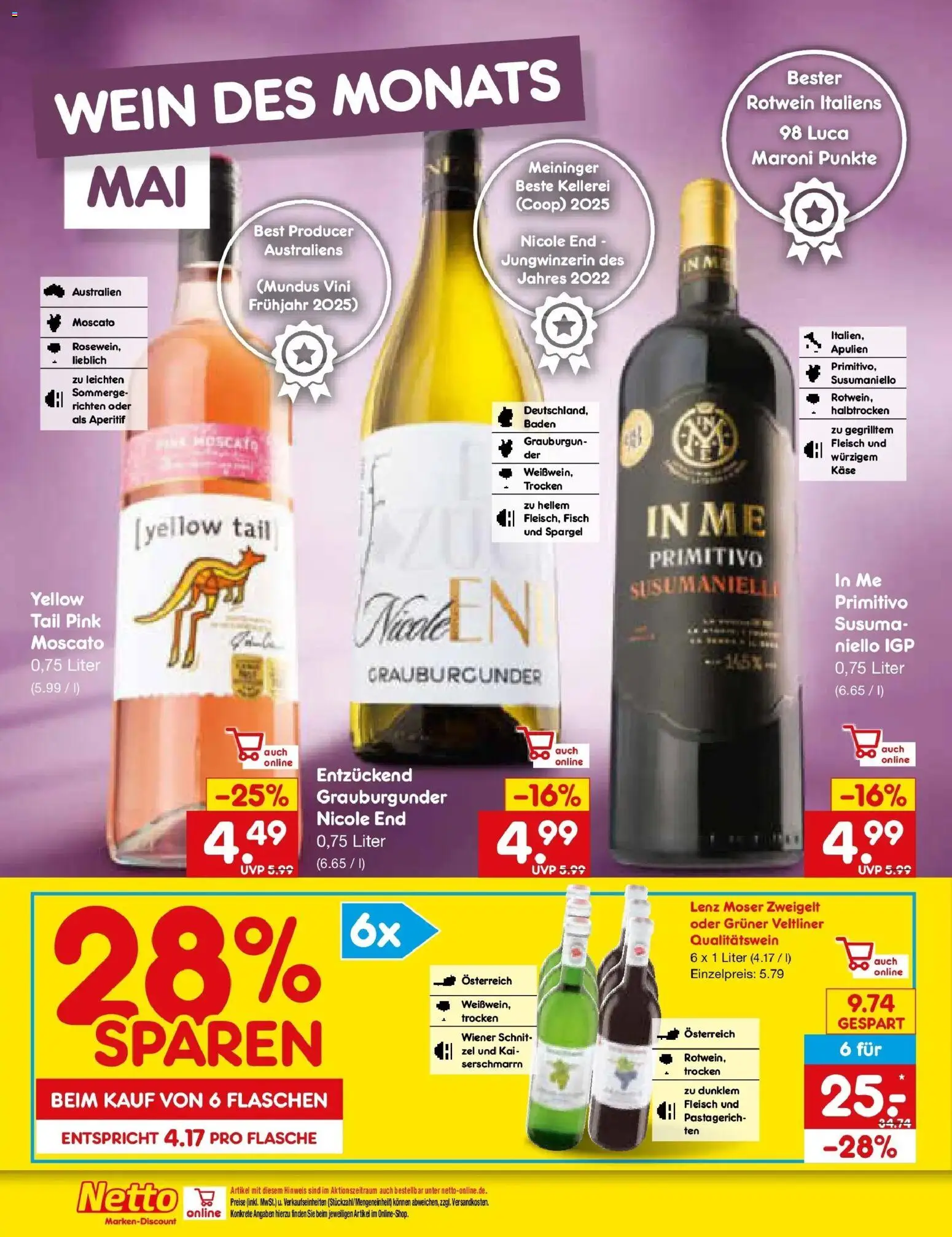 Netto Marken-Discount Prospekt Selb	 – gültig ab 10.05.2026 | Seite: 27 | Produkte: Käse, Rotwein, Spargel, Fleisch