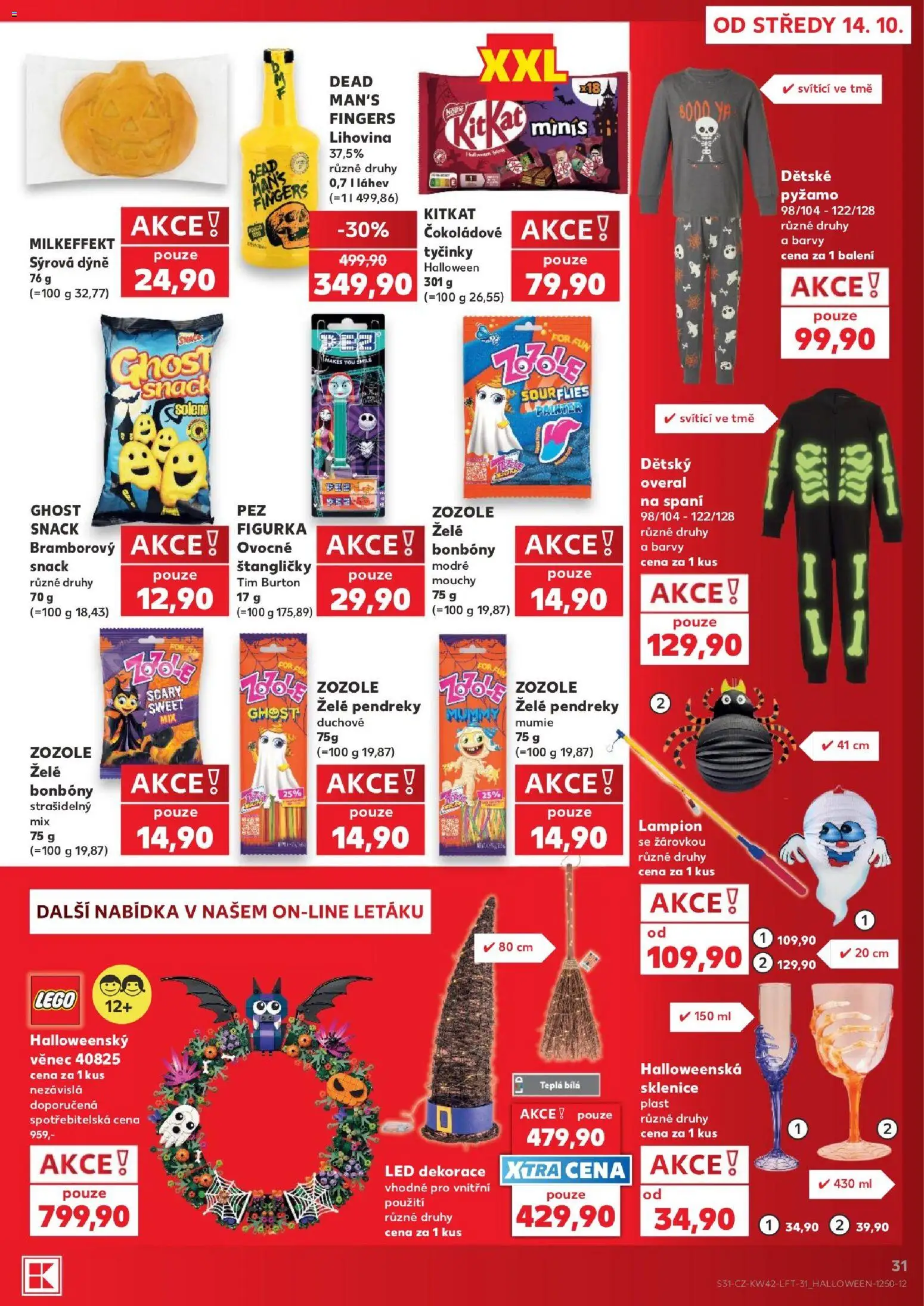 Kaufland leták - Liberec od 14.10.2026 | Strana: 31 | Produkty: Overal, Lampión, Dětské pyžamo, Dekorace