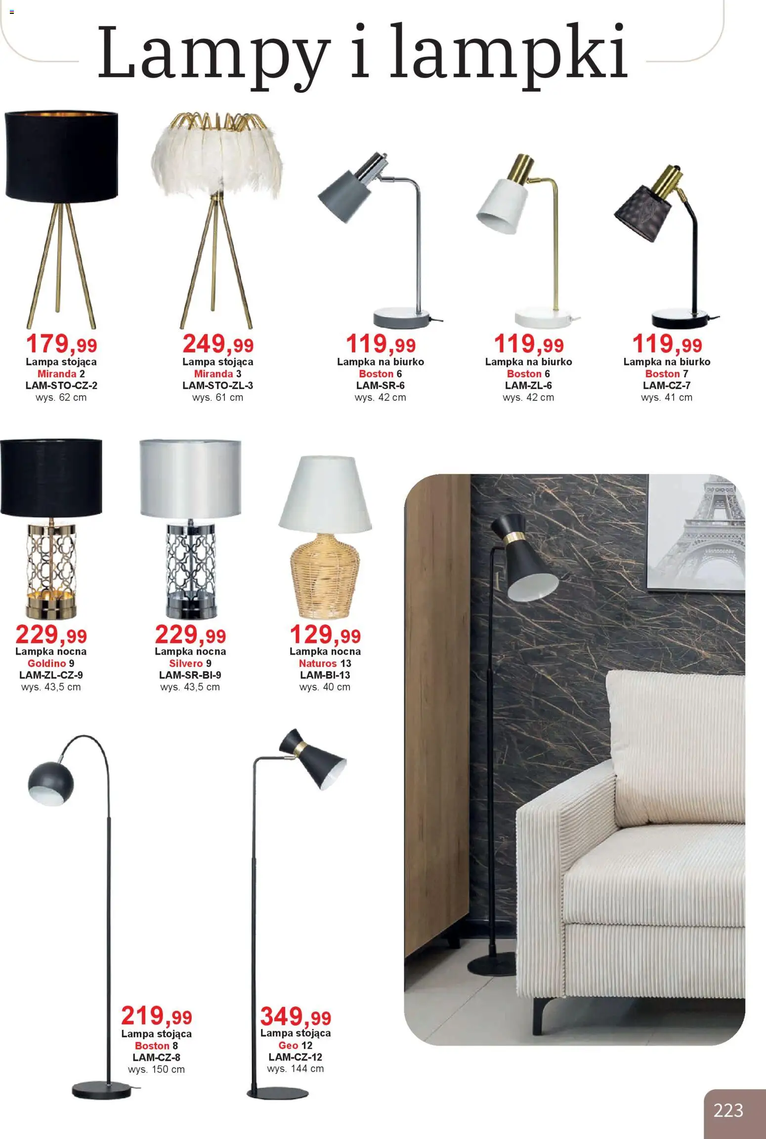Bodzio Katalog od 01.04.2026 | Strona: 223 | Produkty: Lampki, Biurko, Lampa, Lampka na biurko