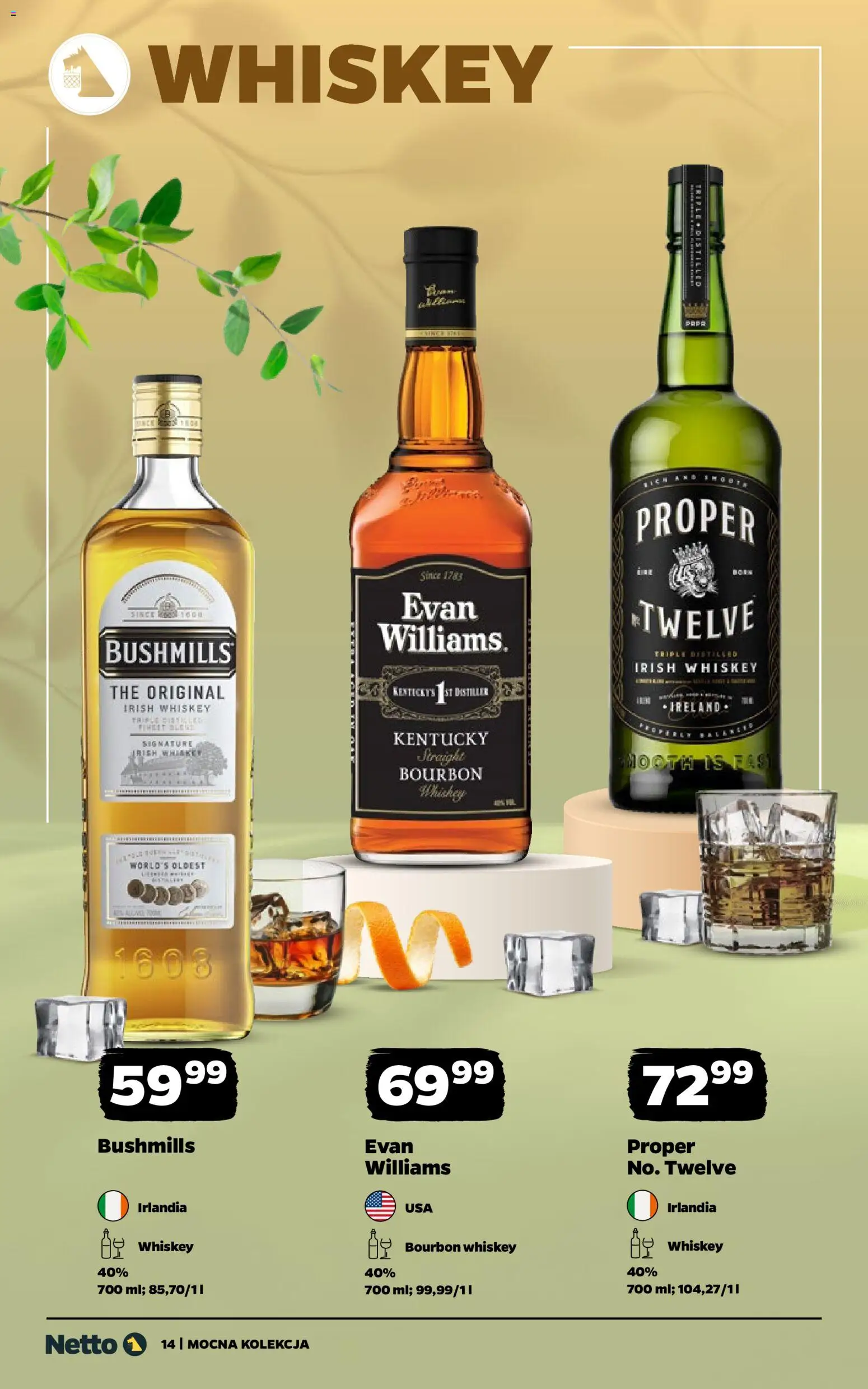 Netto gazetka - Alkohole mocne od 08.06.2026 | Strona: 14 | Produkty: Bourbon