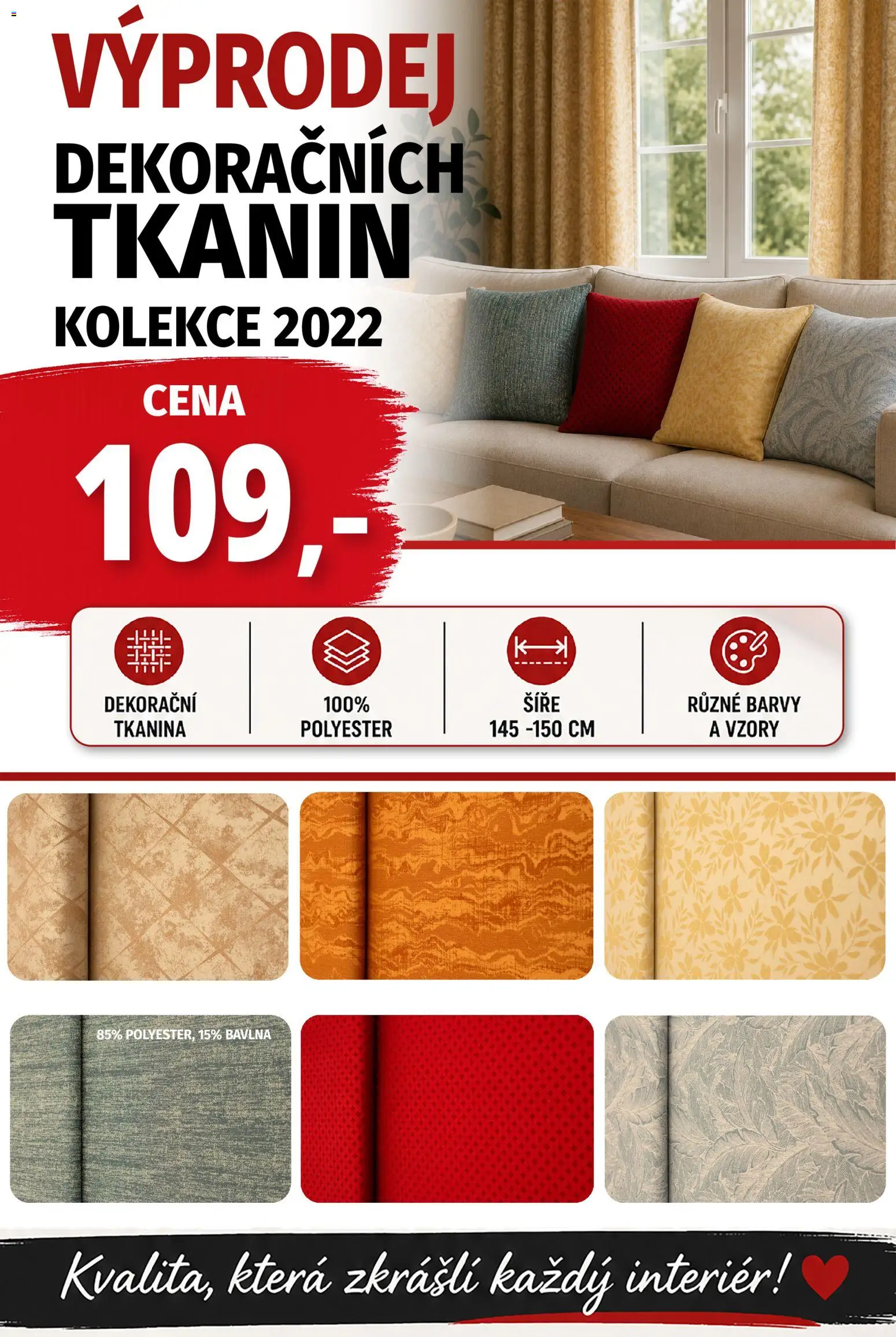 Prior - Akční Nabídka Oděvních A Bytových Látek  od 12.05.2026 | Strana: 2 | Produkty: Barvy