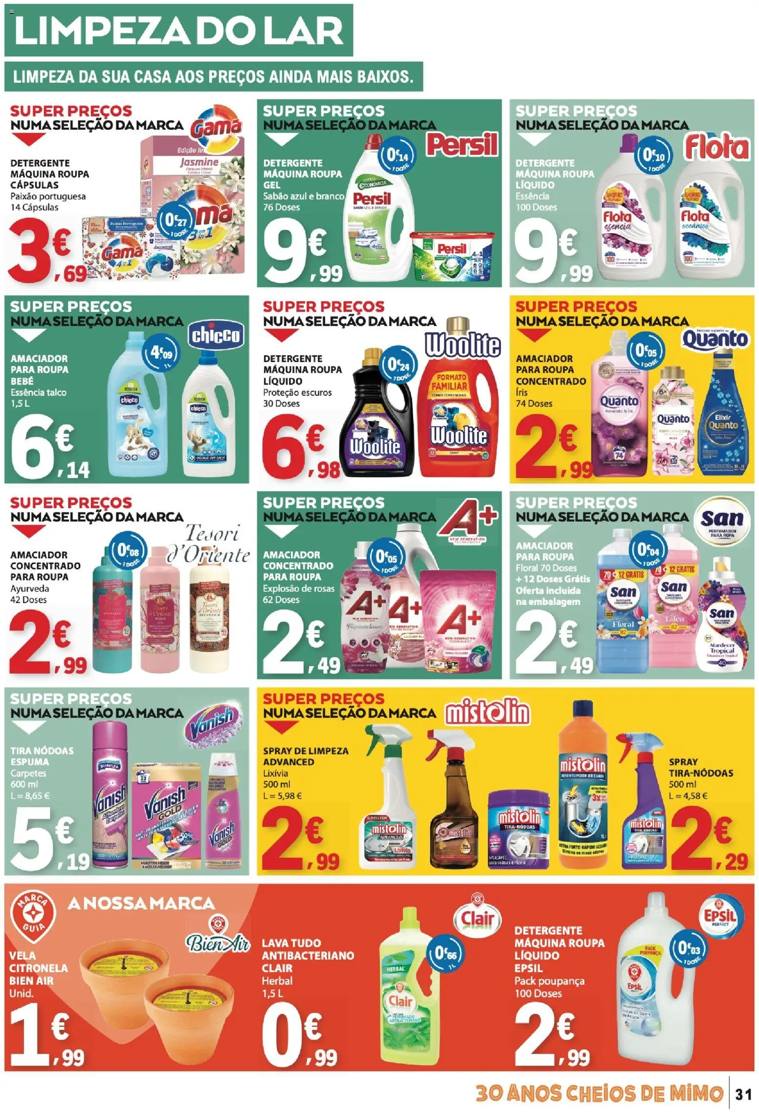 E.Leclerc folheto │ válido de 27/08/2026 | Página: 31 | Produtos: Sabão, Detergente, Cápsulas, Persil