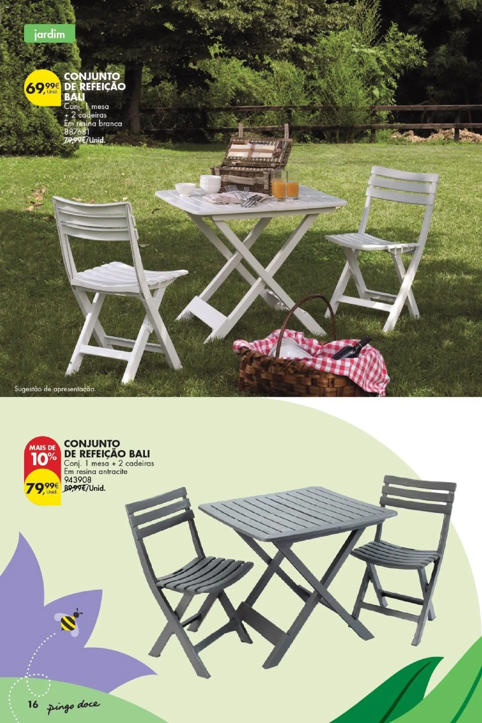 Pingo Doce Bazar Ar Livre │ válido de 05.05.2026 | Página: 16 | Produtos: Cadeiras, Mesa