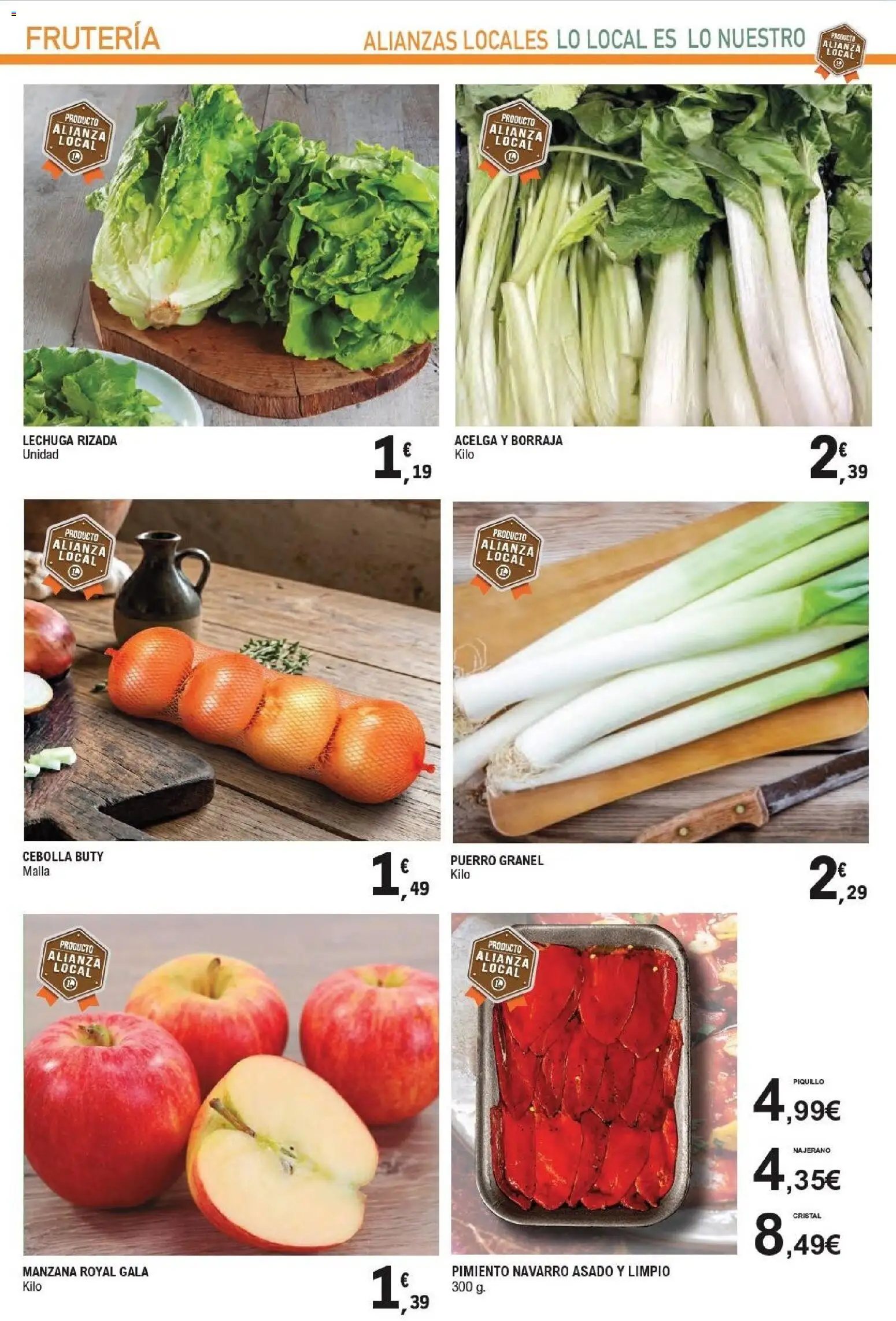 E.Leclerc - Alianza Locales │ válido desde el 21/10/2026 | Página: 13 | Productos: Pimiento, Manzana, Cebolla, Puerro