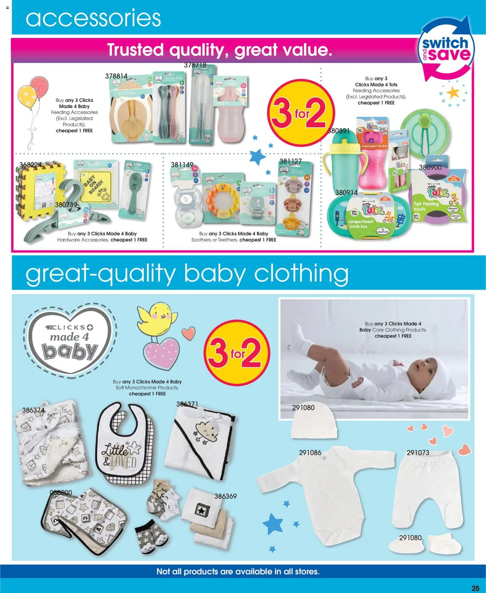 New Clicks catalogue – valid from 09.04.2026 | Page: 25 | Products: Box, Bowls, Switch