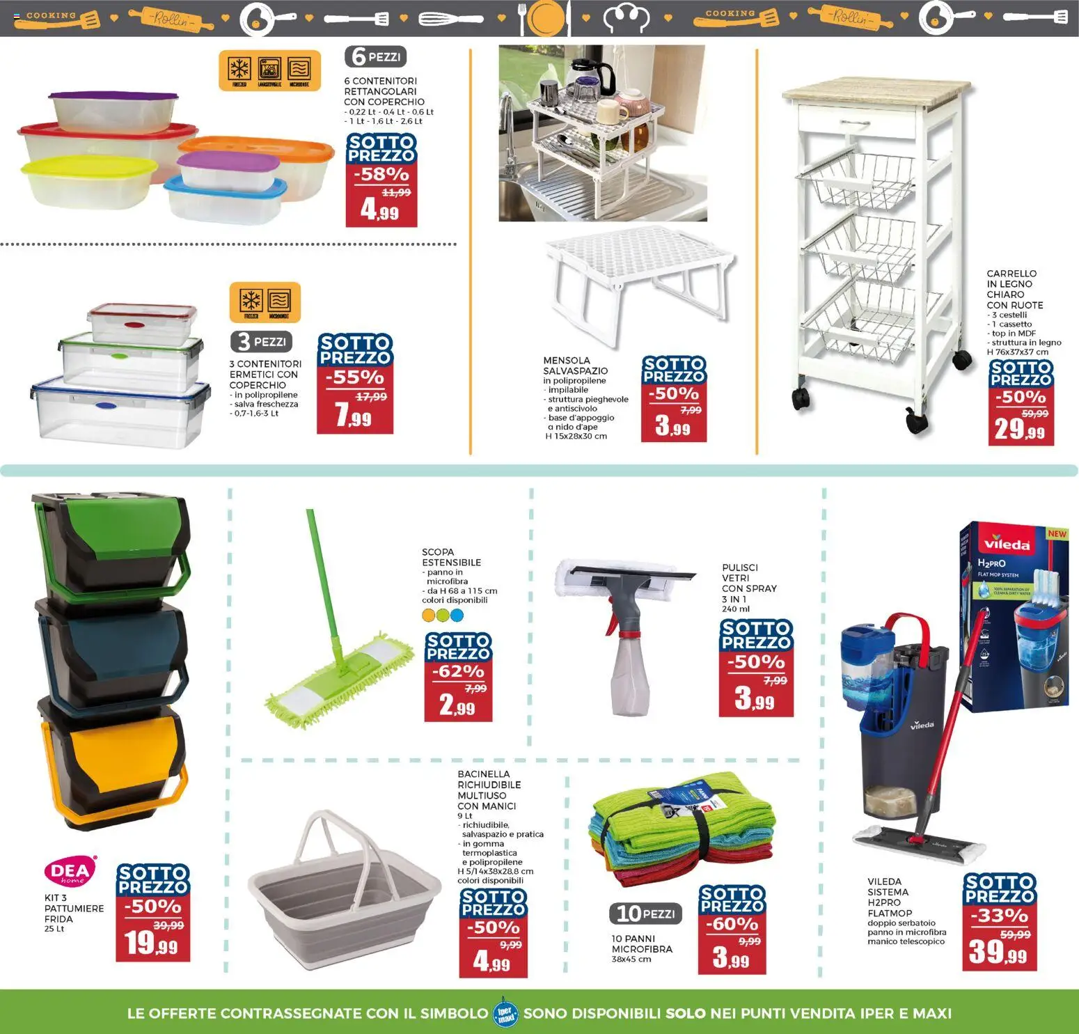 Volantino Happy Casa del 03.06.2026 | Pagina: 32 | Prodotti: Top, Carrello, Scopa, Mensola