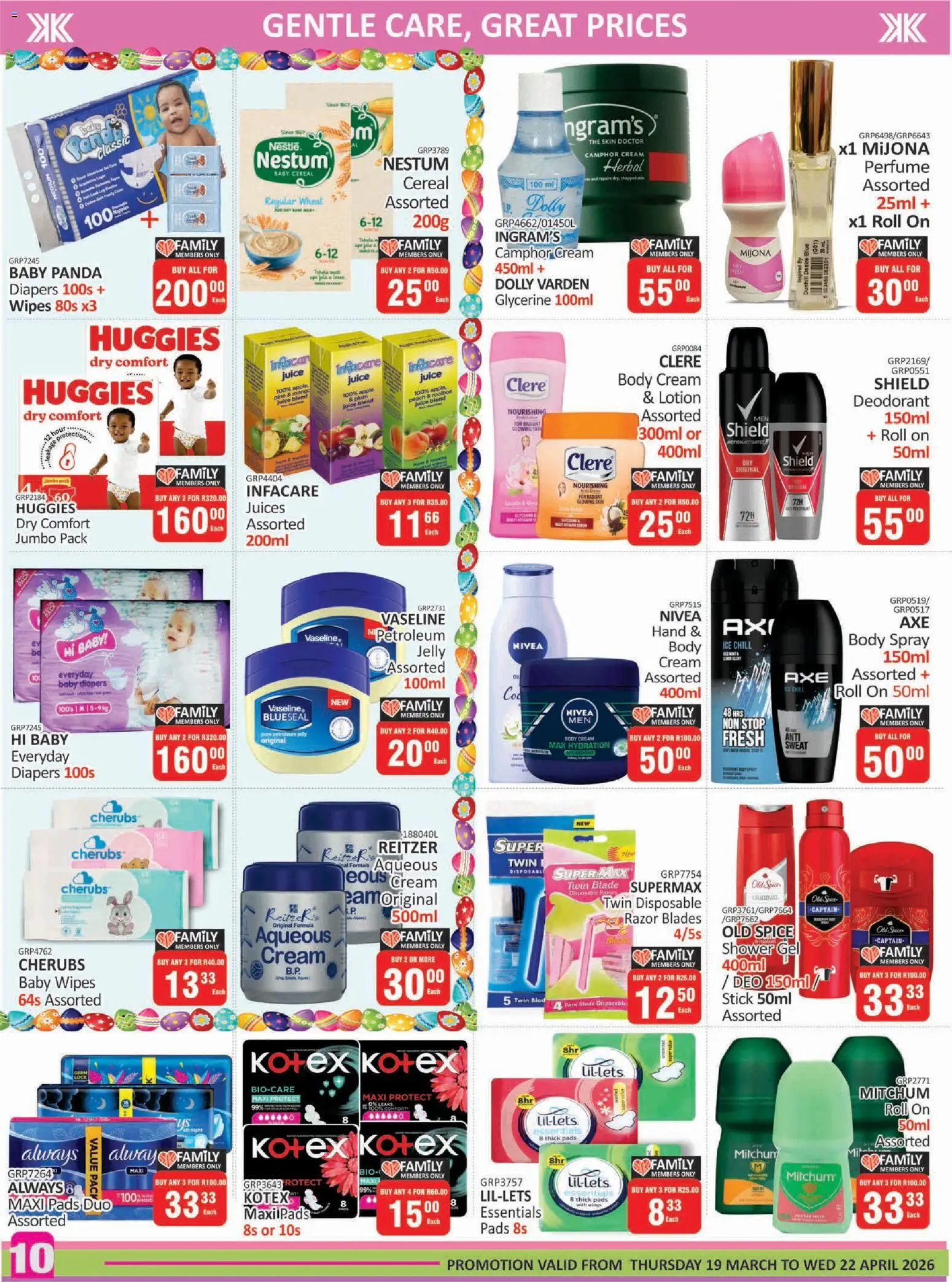New KIT KAT Cash & Carry catalogue – valid from 19.03.2026 | Page: 10 | Products: Lock, Shower gel, Deodorant, Mango