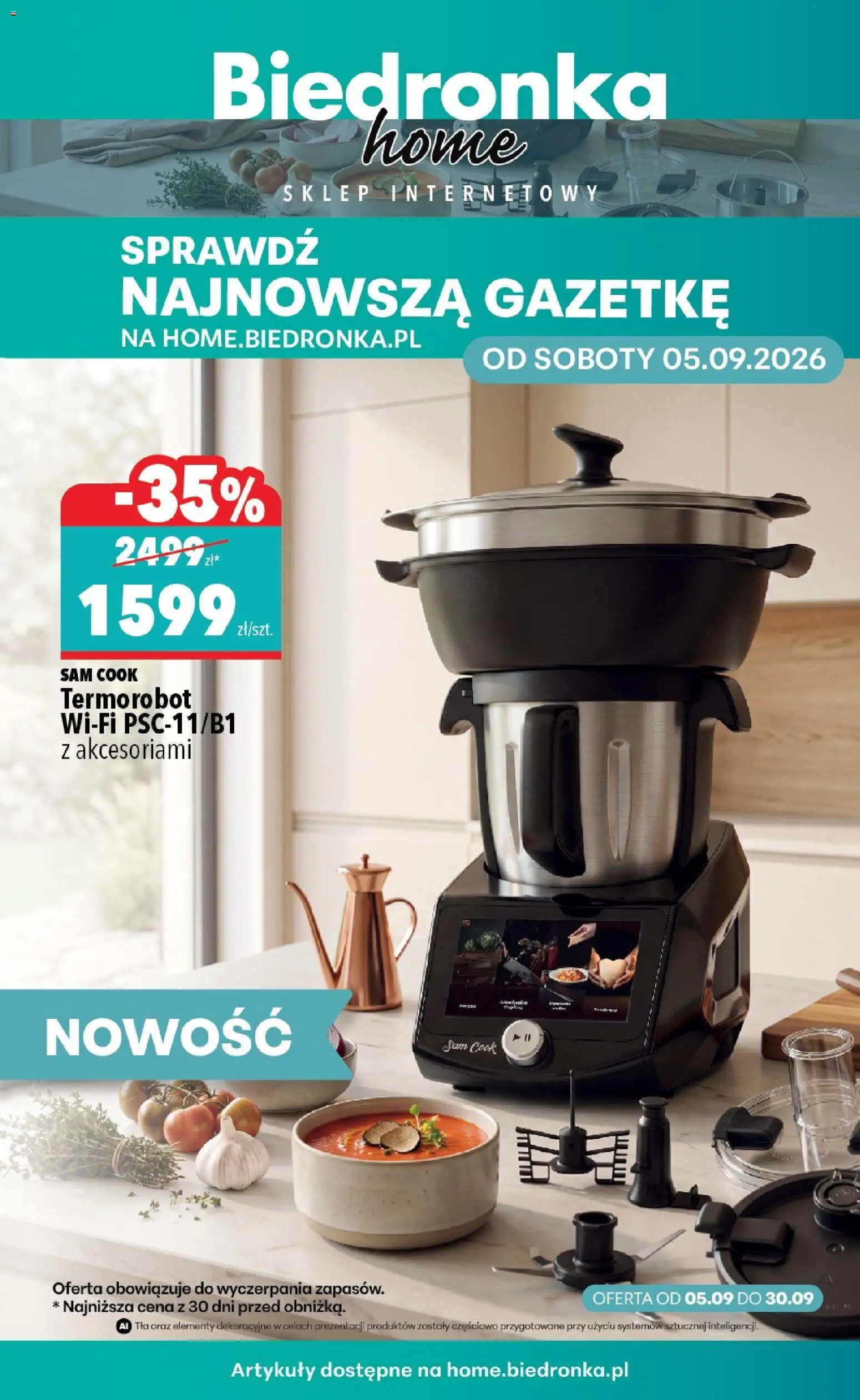 Biedronka gazetka - Home od 05.09.2026 | Strona: 1