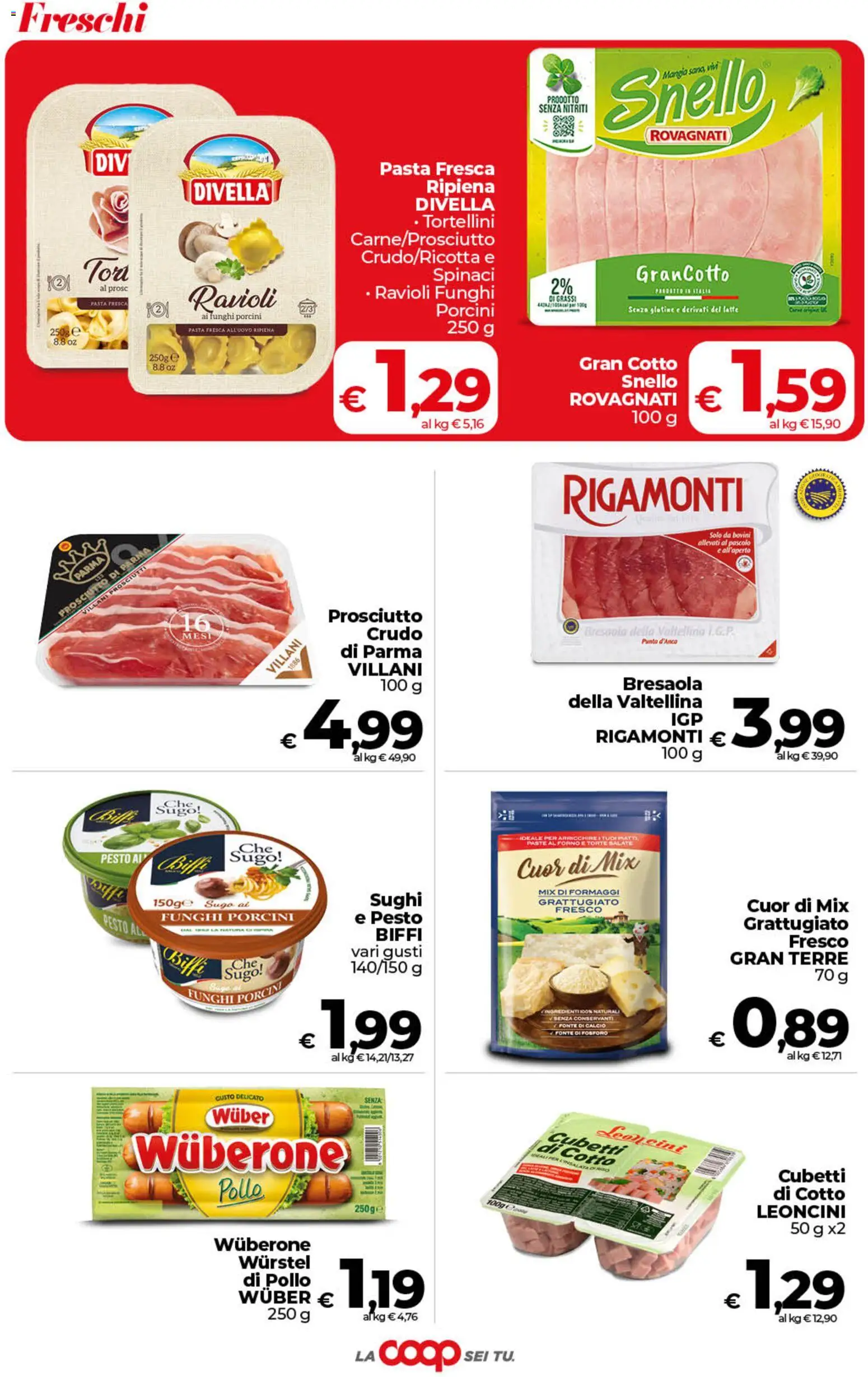 Volantino COOP del 29.05.2026 | Pagina: 15 | Prodotti: Prosciutto di Parma, Prosciutto, Spinaci, Forno