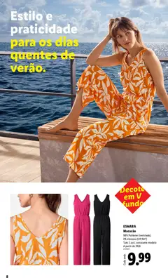 Pré-visualização ESMARA Macacão, 98% Poliéster (reciclado), 2% elastano (LYCRA®), Tam. S ao L consoante modelo, A partir de 29/6, nº519231 válido de 08/06/2026 | Página: 8 | Produtos: Macacão