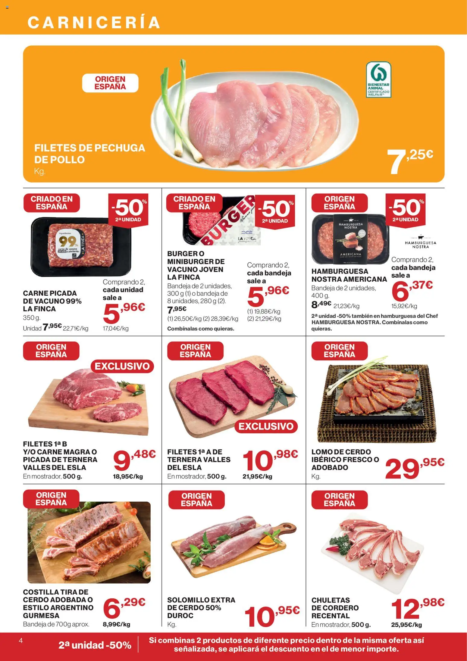 El Corte Inglés ofertas │ válido desde el 04.06.2026 | Página: 4 | Productos: Cerdo, Φίλτρο καφέ, Σοκολατούχο γάλα, Bandeja