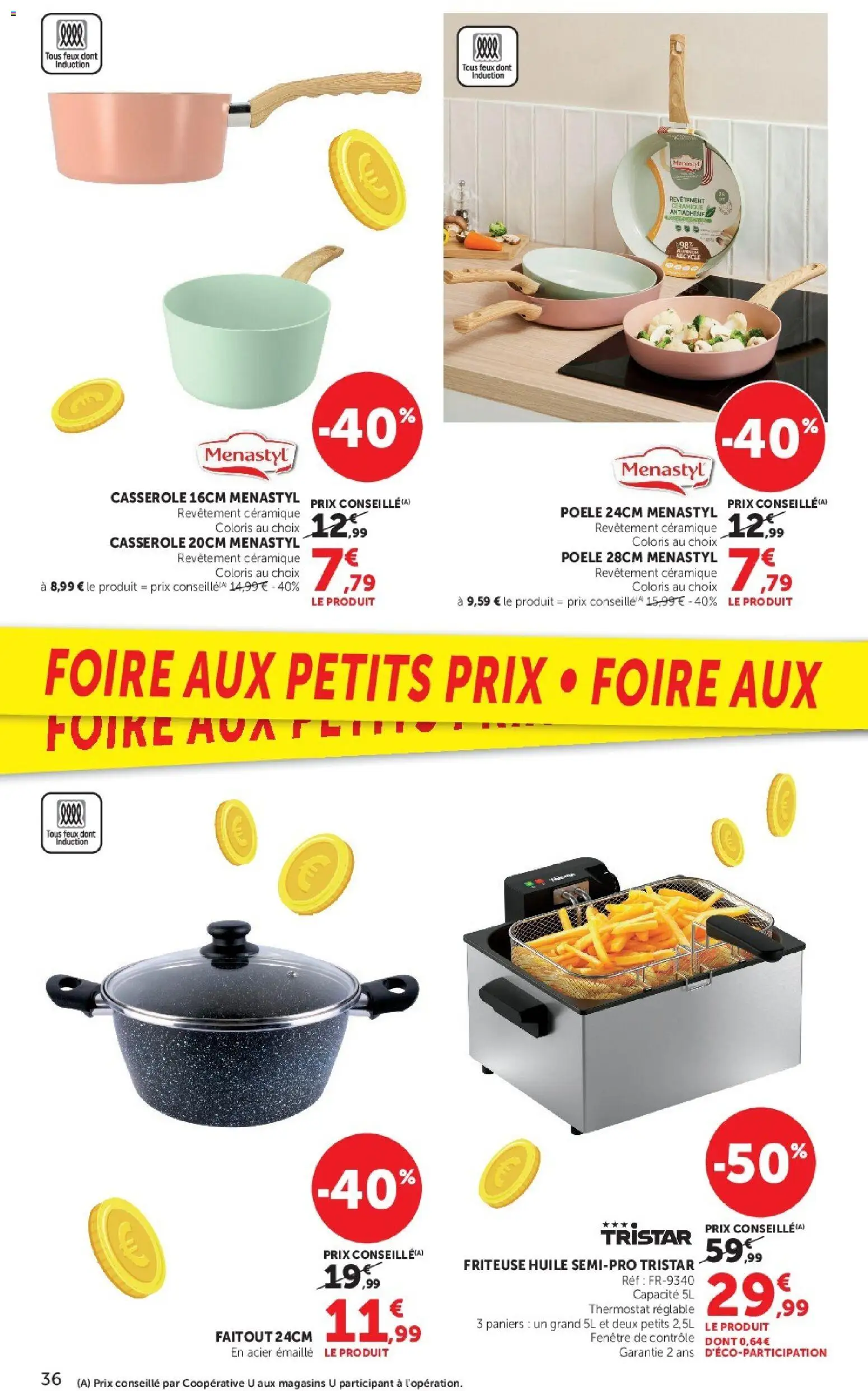{H1} | Page: 36 | Produits: Poêle, Friteuse, Casserole, Huile