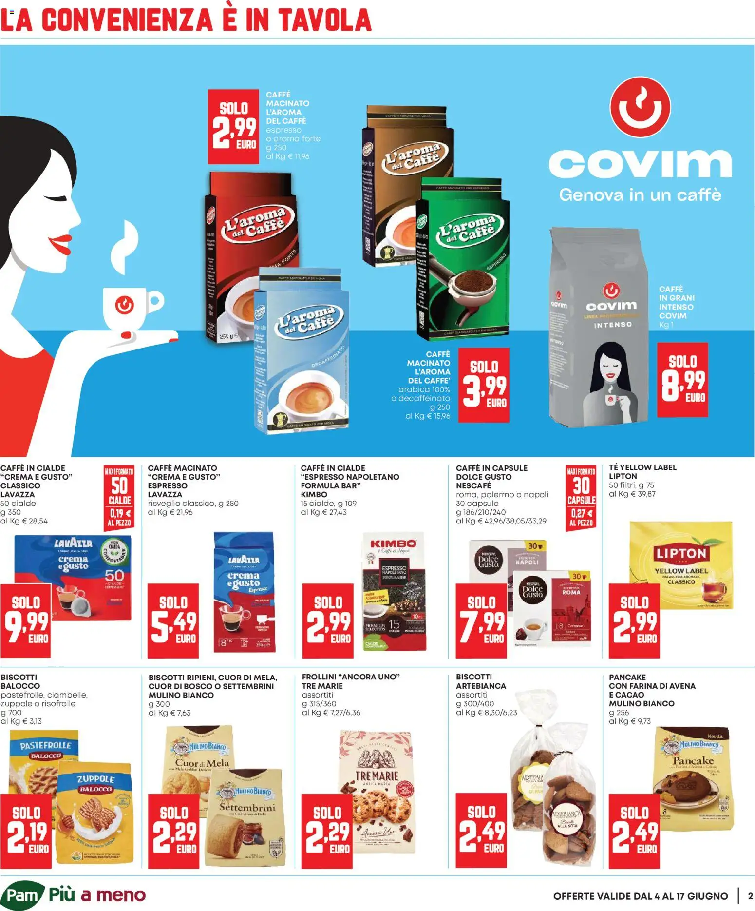 Volantino Panorama del 04.06.2026 | Pagina: 2 | Prodotti: Crema, Caffè, Caffe in capsule, Caffè in cialde