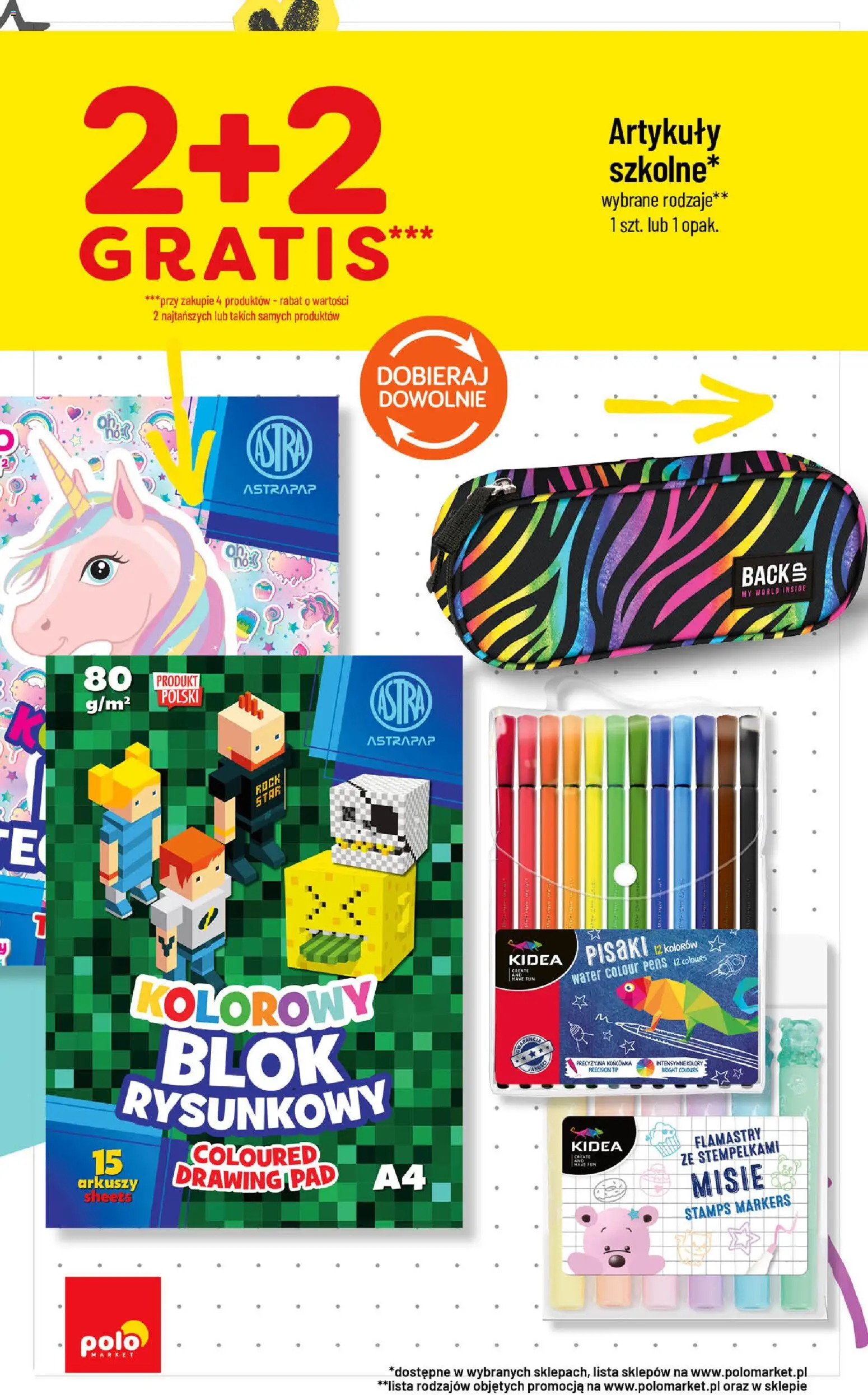 Nowa POLOmarket gazetka od jutra 02.09.2026 | Strona: 4 | Produkty: Pisaki, Flamastry