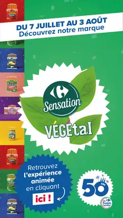 Carrefour - Prévisualisation de Carrefour Découvrez la marque carrefour sensation végétal valide à partir de 07/07/2026