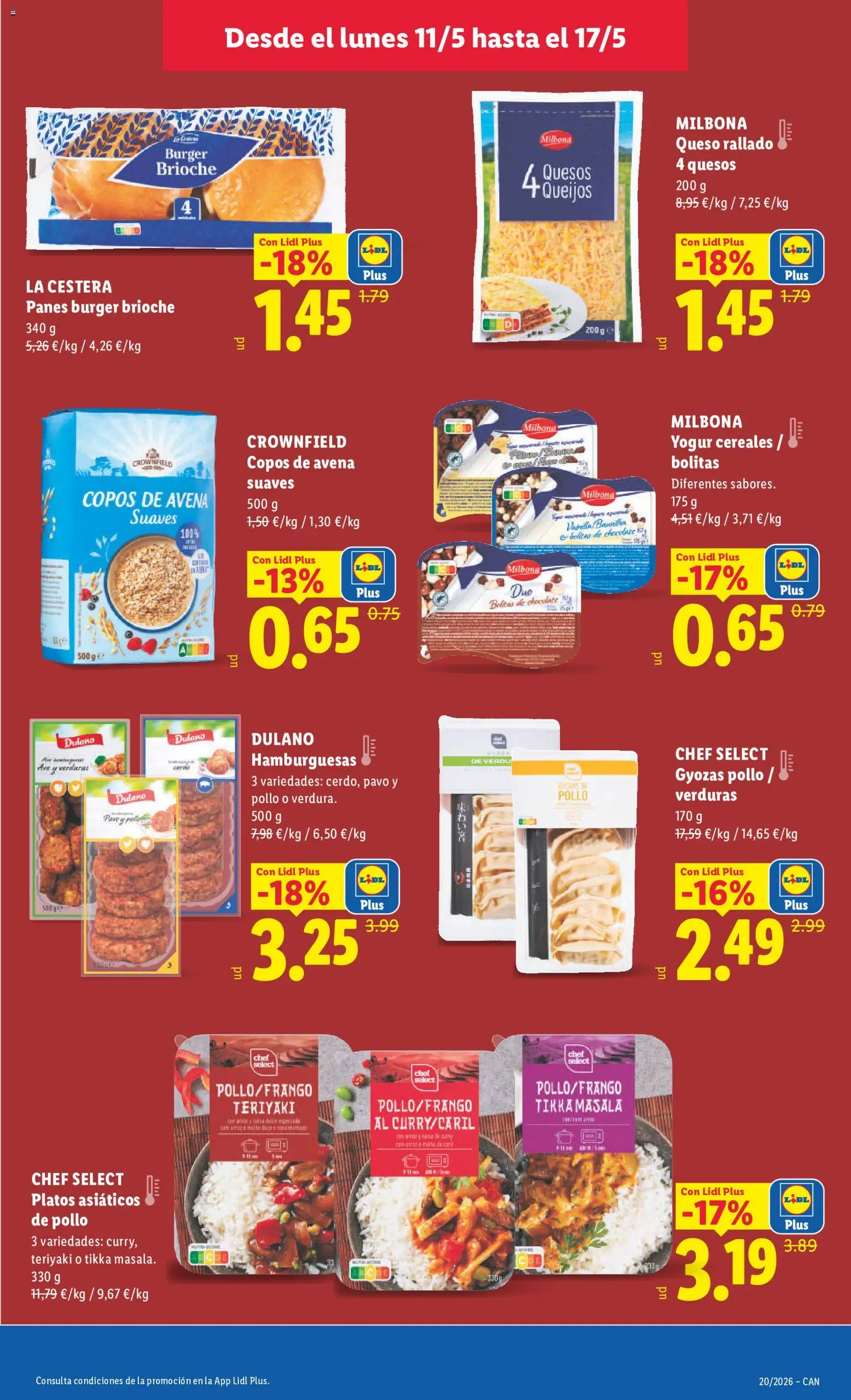Lidl folleto │ válido desde el 11.05.2026 | Página: 21 | Productos: Queso, Yogur, Chocolate, Queso rallado