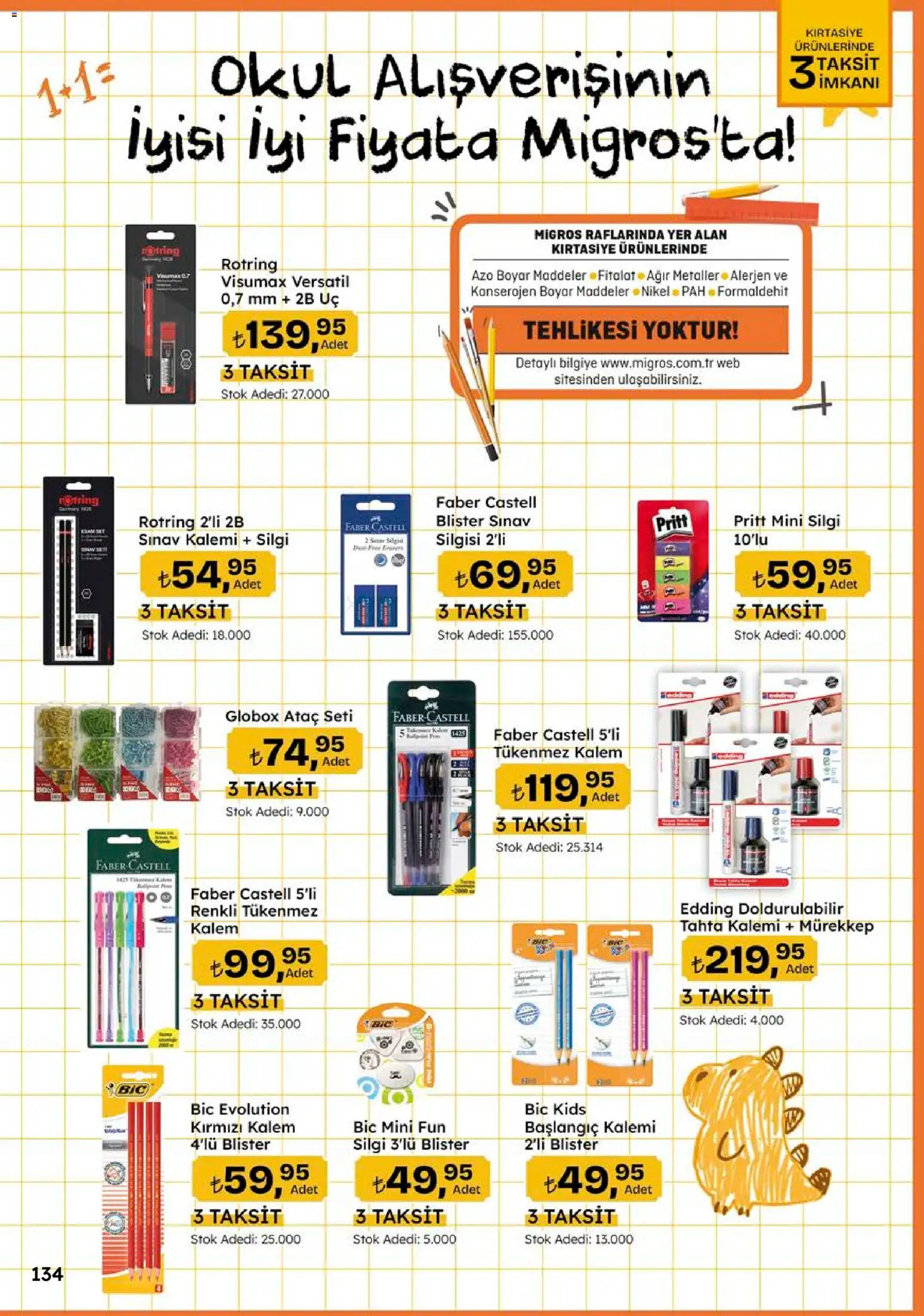 Migros Katalog - 5M Migroskop Dijital - 10 Eylül 2026 tarihinden itibaren geçerlidir | Sayfa: 134 | Ürünler: Tükenmez kalem