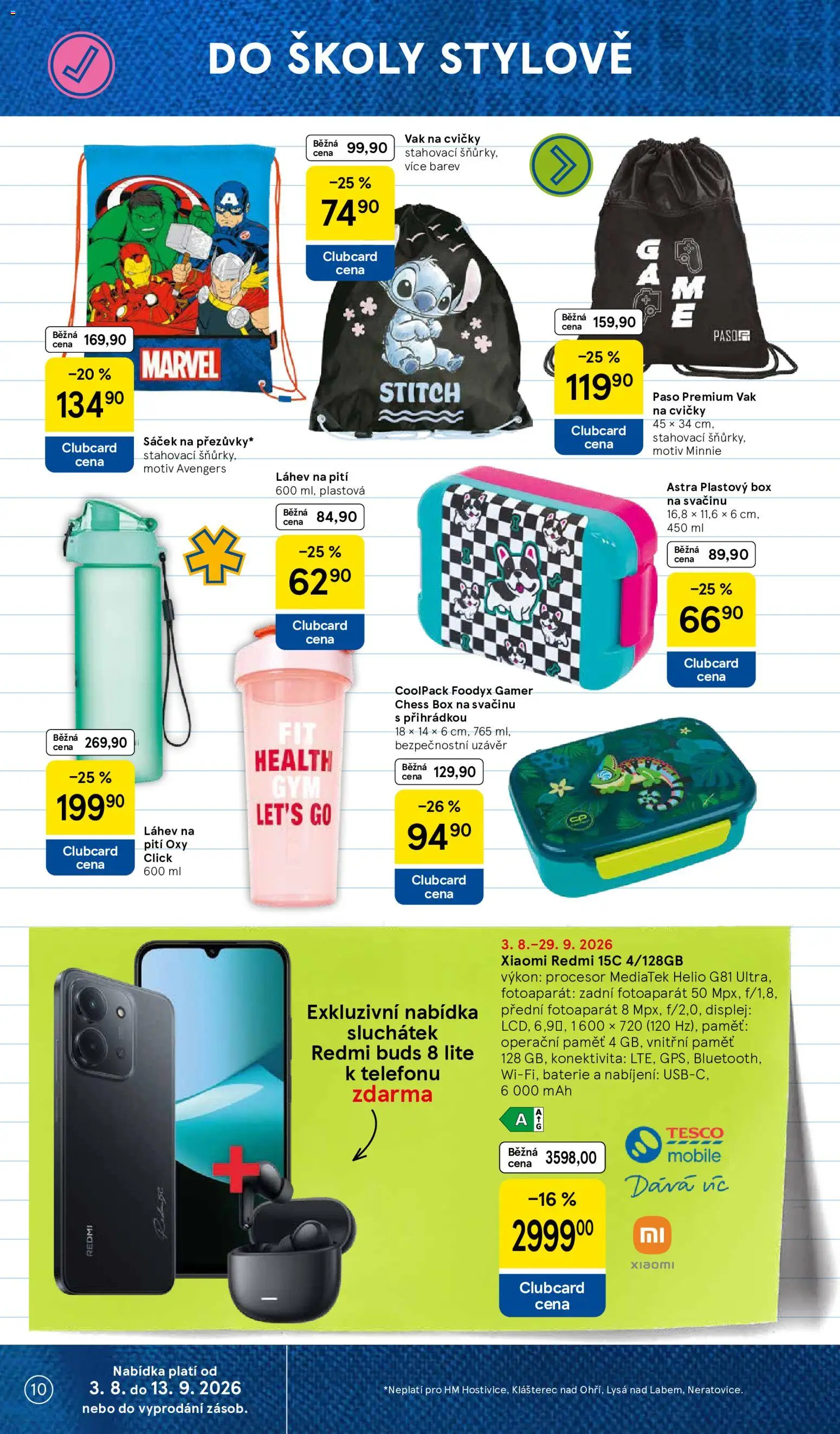 Tesco katalog od 03.08.2026 | Strana: 10 | Produkty: Plastový box, Box, Stitch, Sáček