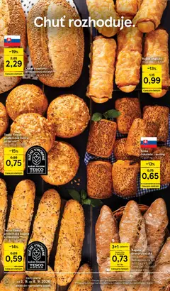 Tesco leták platný od 02.09.2026 | Strana: 24 | Produkty: Chlieb, Rožok, Anglický rožok, Čokoláda