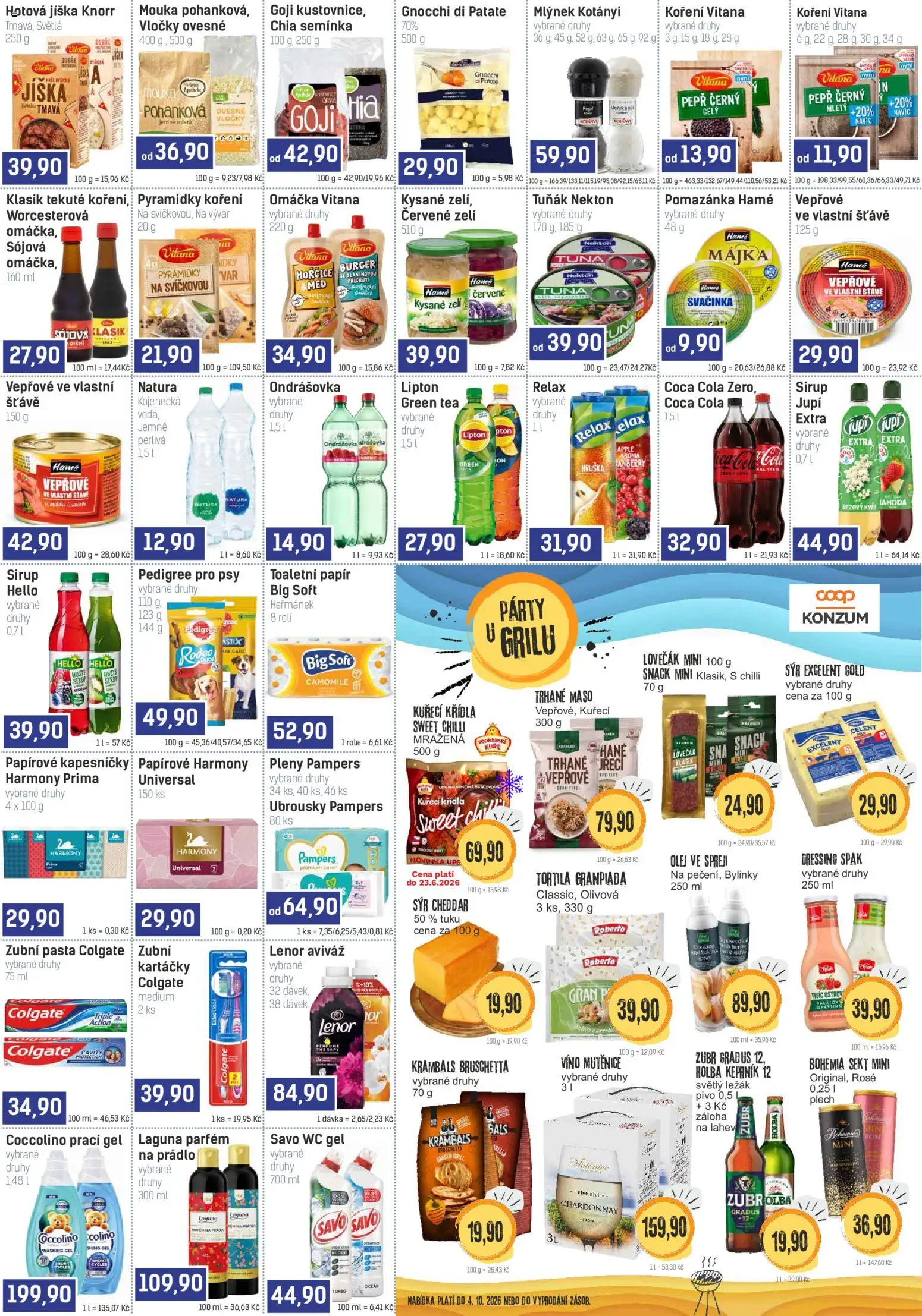 Konzum leták od 17.06.2026 | Strana: 3 | Produkty: Lenor, Olej, Ubrousky, Parfém