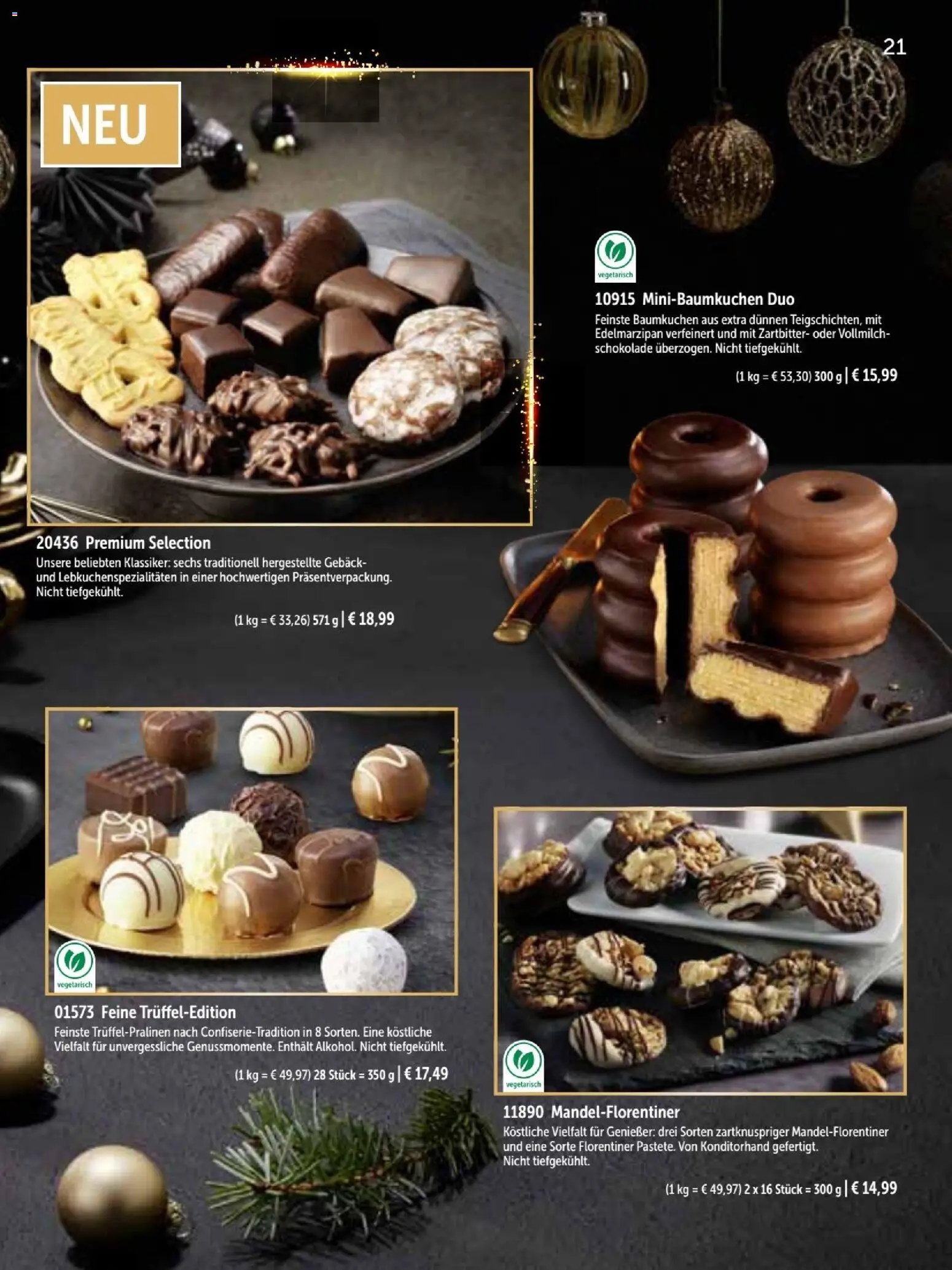 Bofrost Katalog Weihnachten 2026 – gültig ab 26.10.2026 | Seite: 21 | Produkte: Schokolade