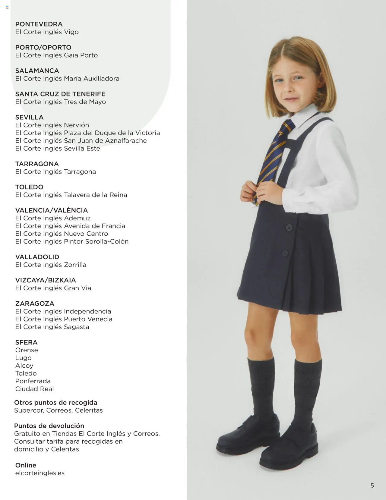 El Corte Inglés Uniformes │ válido desde el 22/04/2025 | Página: 5