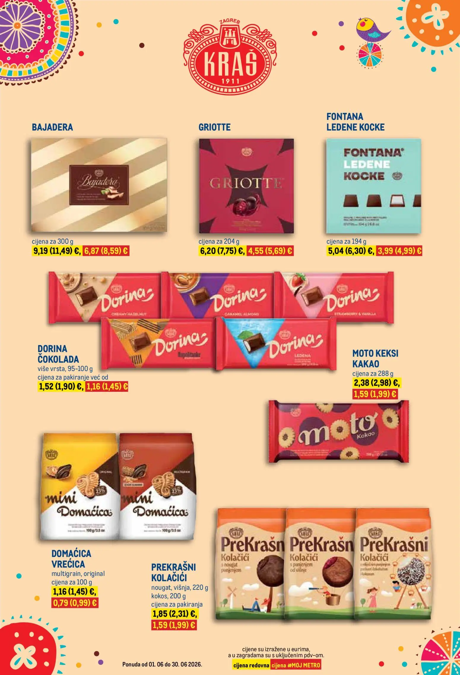 Metro katalog | vrijedi od 01.06.2026 | Stranica: 2 | Proizvodi: Dorina, Keksi, Čokolada, Kakao