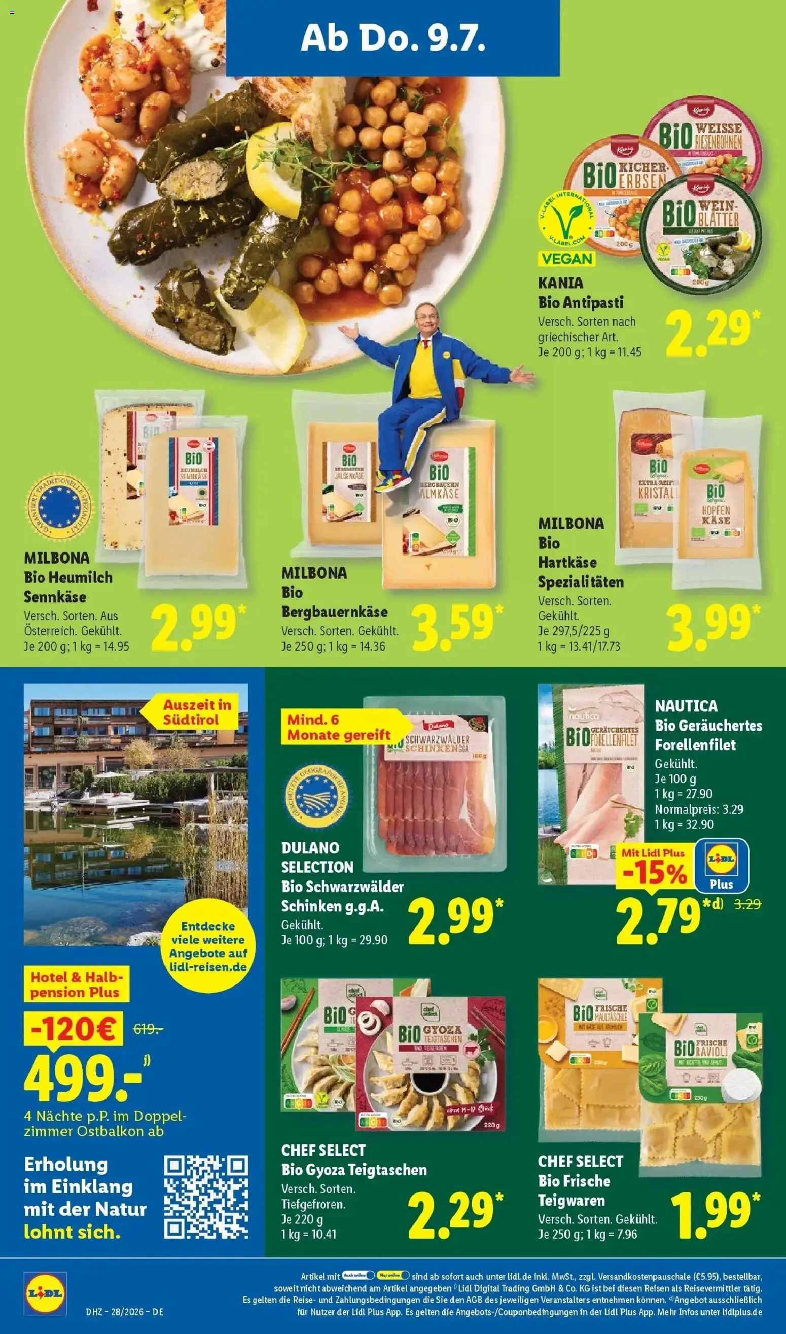 Lidl Prospekt Wahlstedt – gültig ab 06.07.2026 | Seite: 50 | Produkte: Käse, Pasta, Schinken