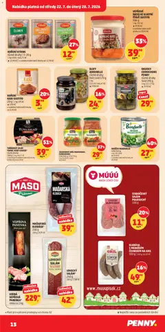 Náhled letáku STAROČESKÝ SALÁM POLOSUCHANÝ, 100 g od 22.07.2026 | Strana: 13