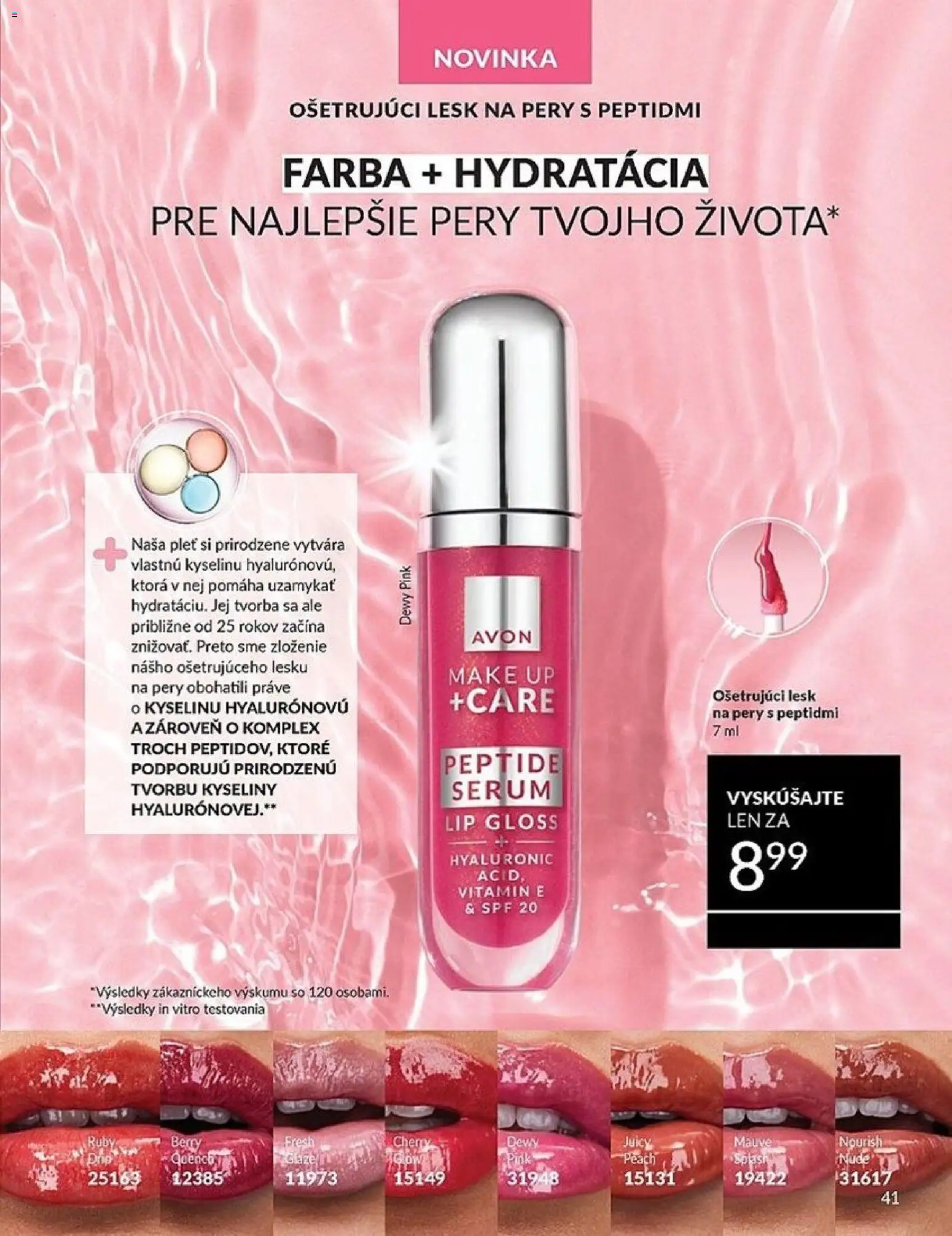 Nové Avon akcie – leták je platný od 01.03.2026 | Strana: 41 | Produkty: Make up, Lesk na pery