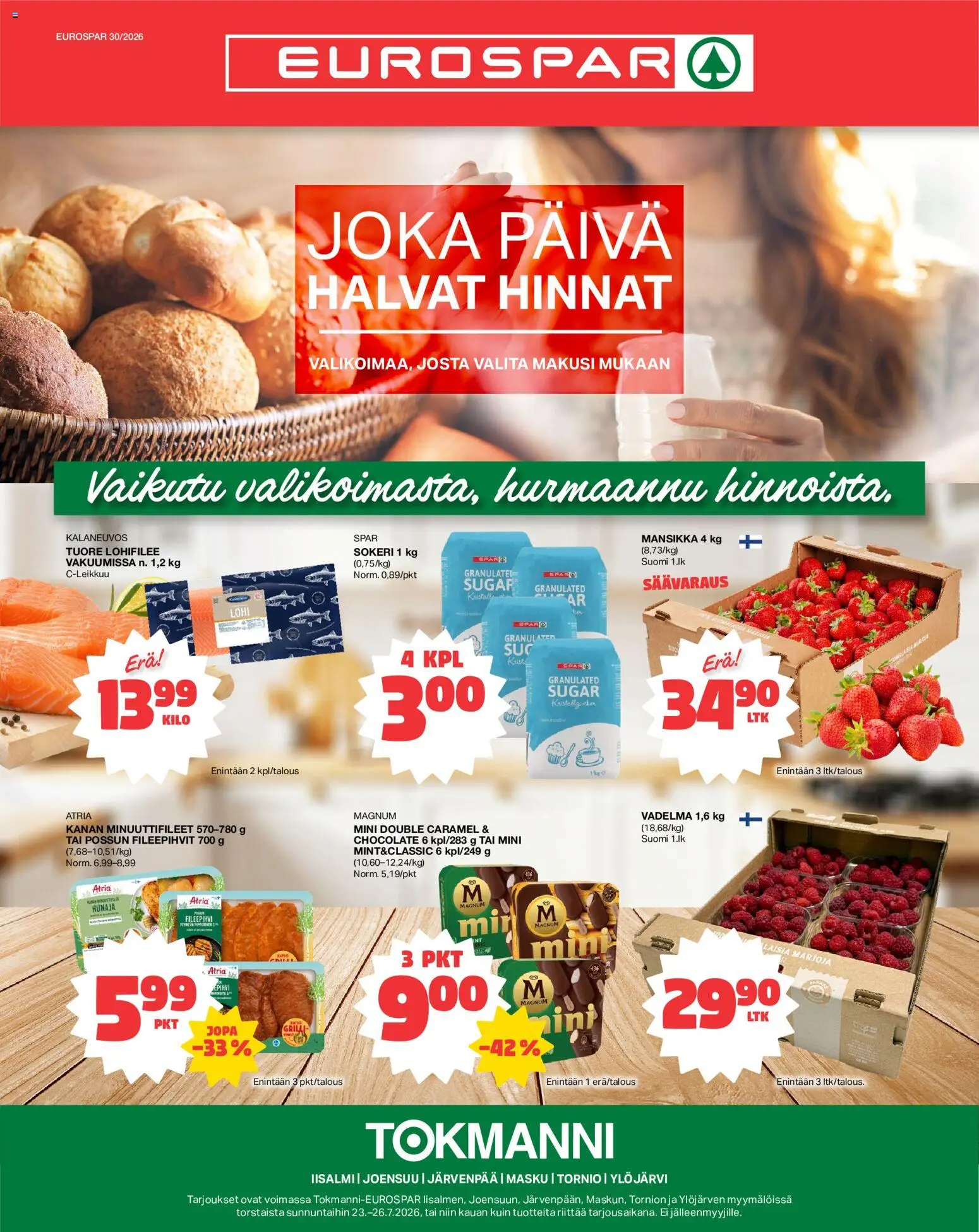 Tokmanni - EUROSPAR 23/07/2026 alkaen catalogue cover