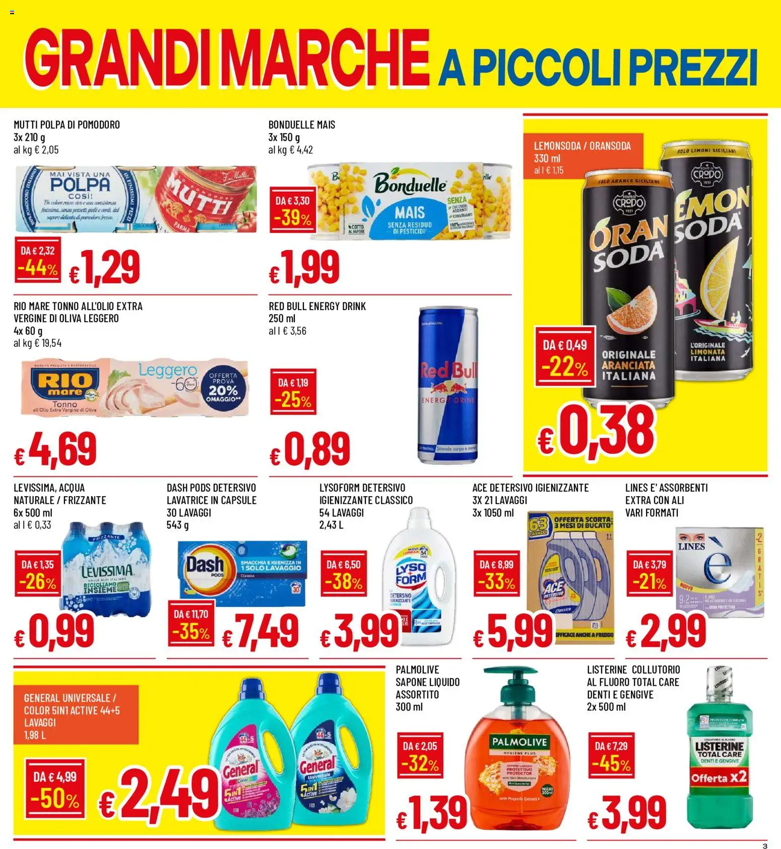 Volantino Galassia del 09/07/2026 | Pagina: 3 | Prodotti: Arance, Limonata, Mais, Red Bull
