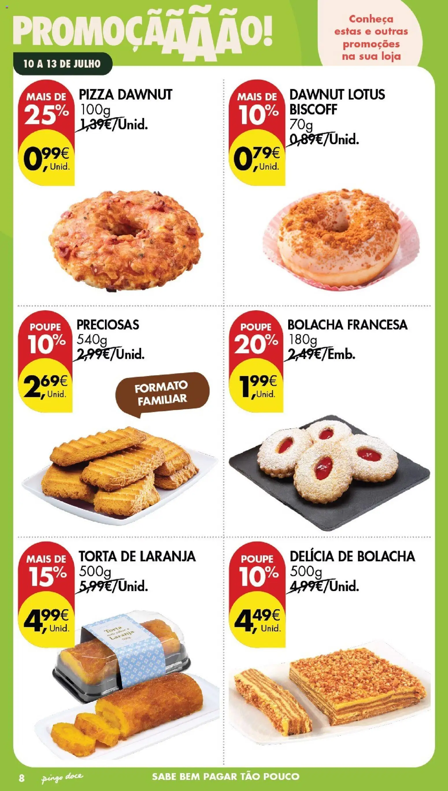 Pingo Doce Poupe este Fim de Semana │ válido de 10/07/2026 | Página: 8 | Produtos: Pizza, Torta
