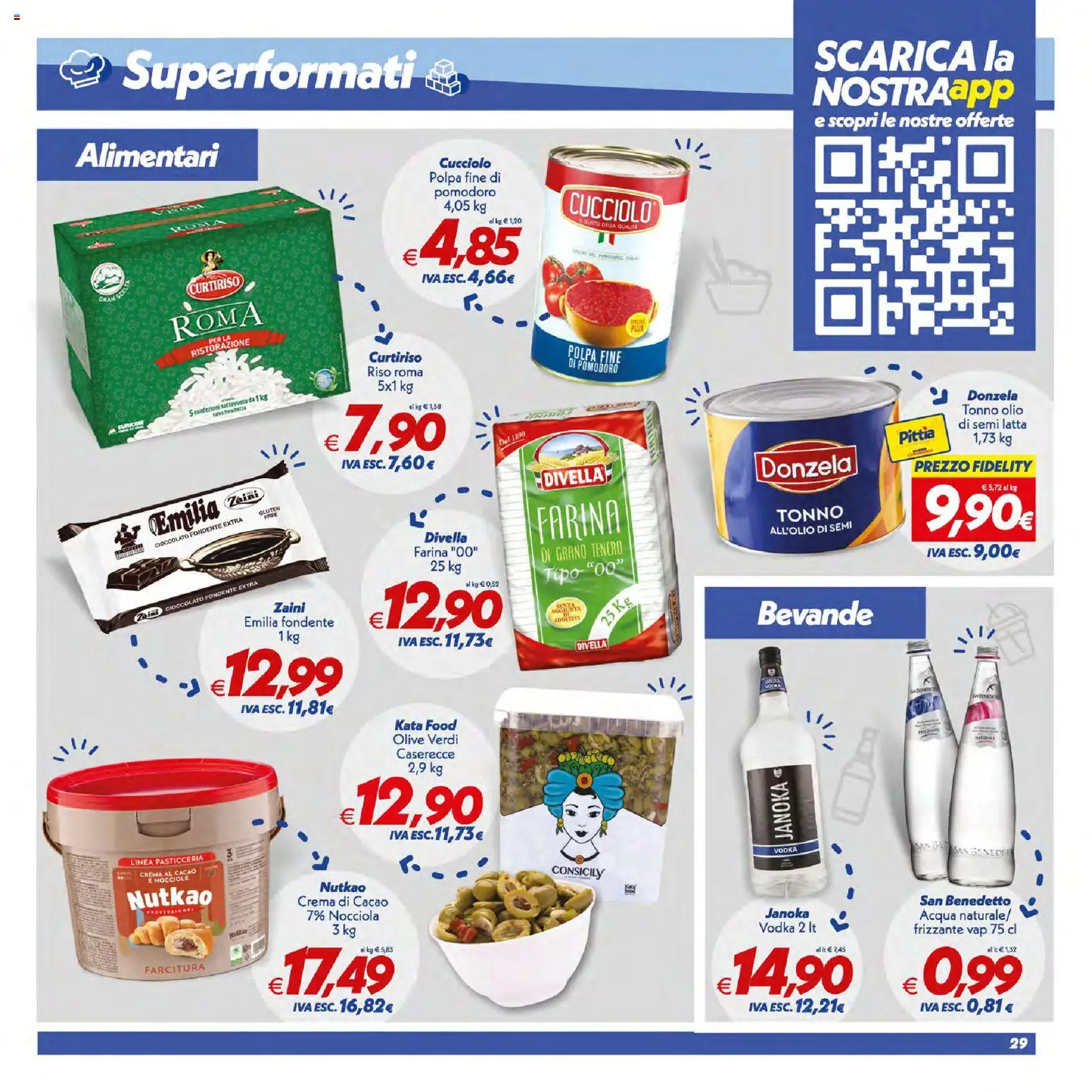Volantino SuperConveniente del 16/07/2026 | Pagina: 29 | Prodotti: Cioccolato, Riso, Farina, Nocciole